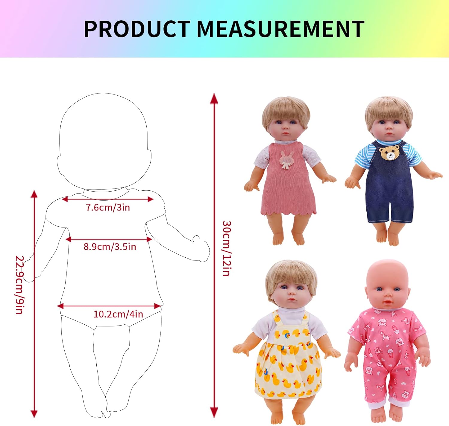 Digabi Girl Doll 12 Sets Outfits Accessories