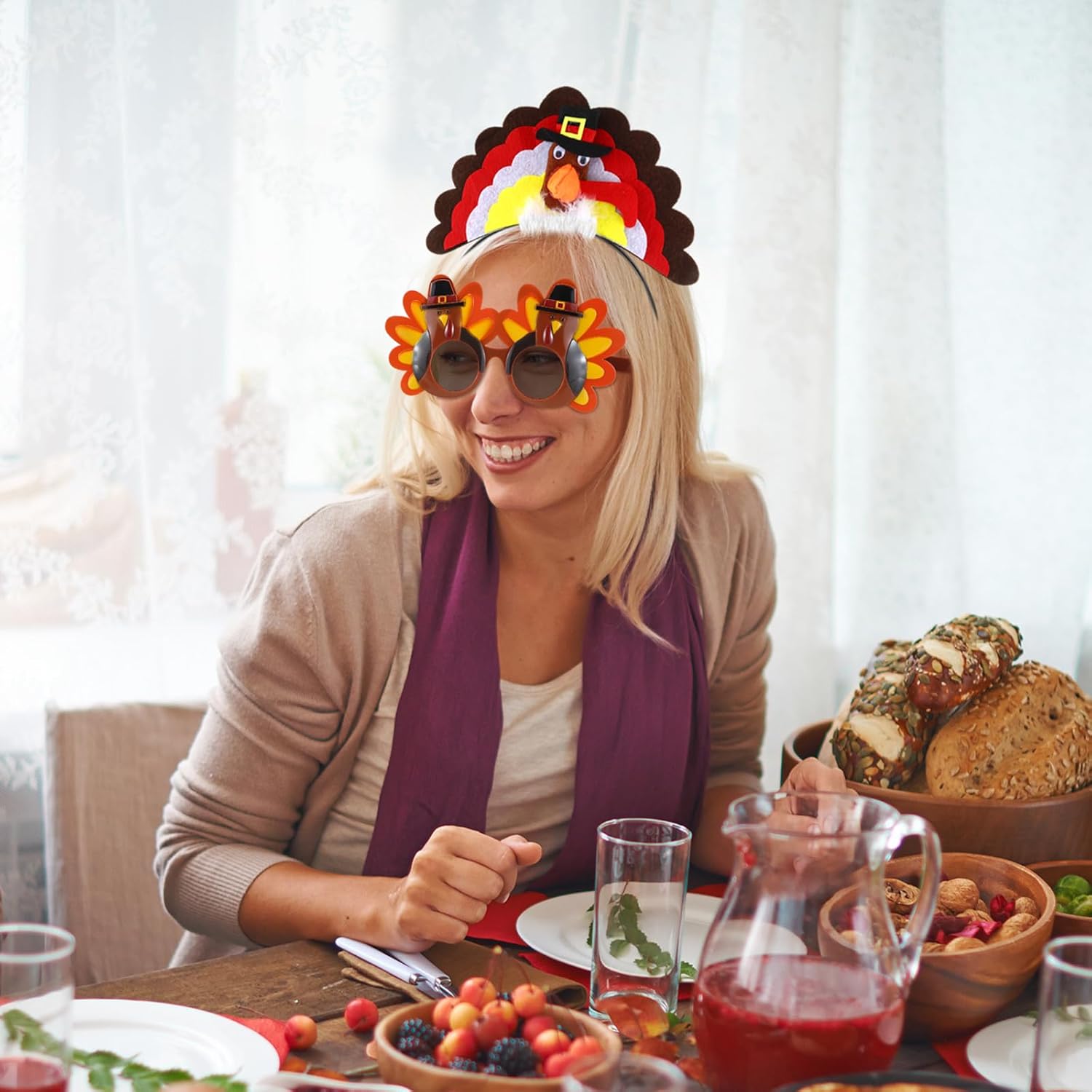 XunYee Thanksgiving Turkey Cosplay Set 24 Pcs