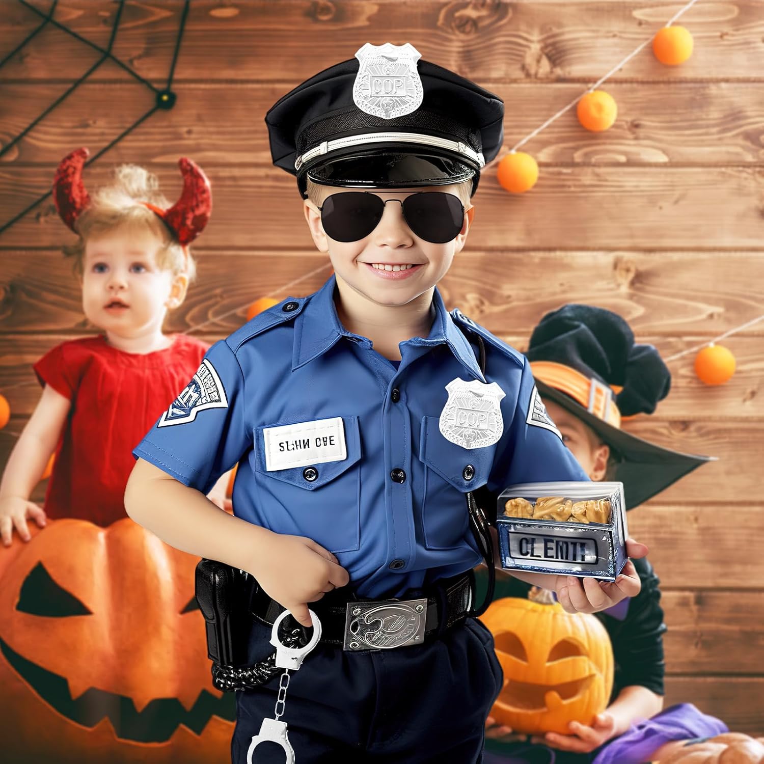 3 Otters Police Pretend Play Toy Set 9PCS