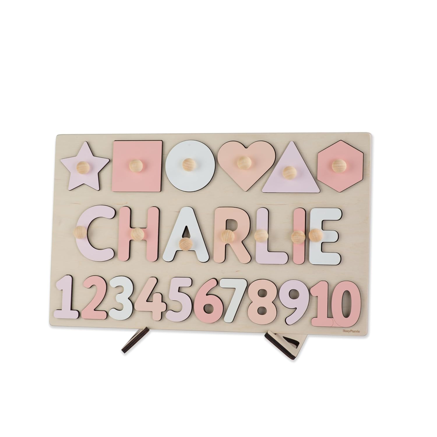 Math Name Puzzle Wooden Personalized Toy