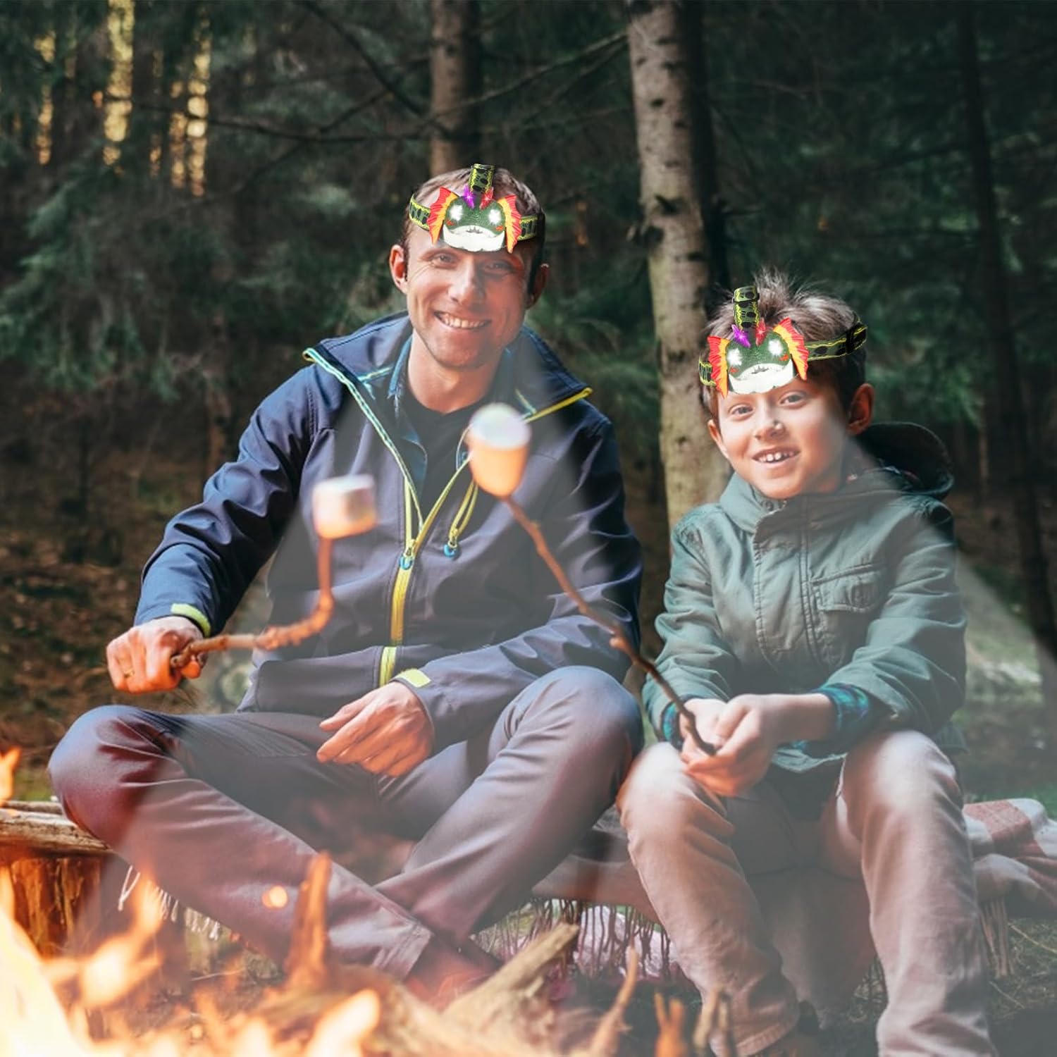 DX DA XIN Dilophosaurus Headlamp LED for Kids