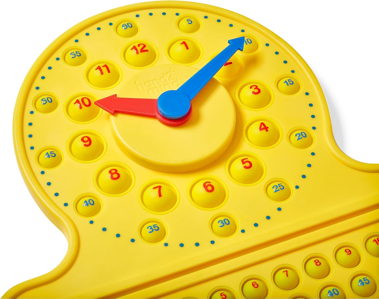 Hand2Mind NumberLine Clock Sensory Bubble Popper