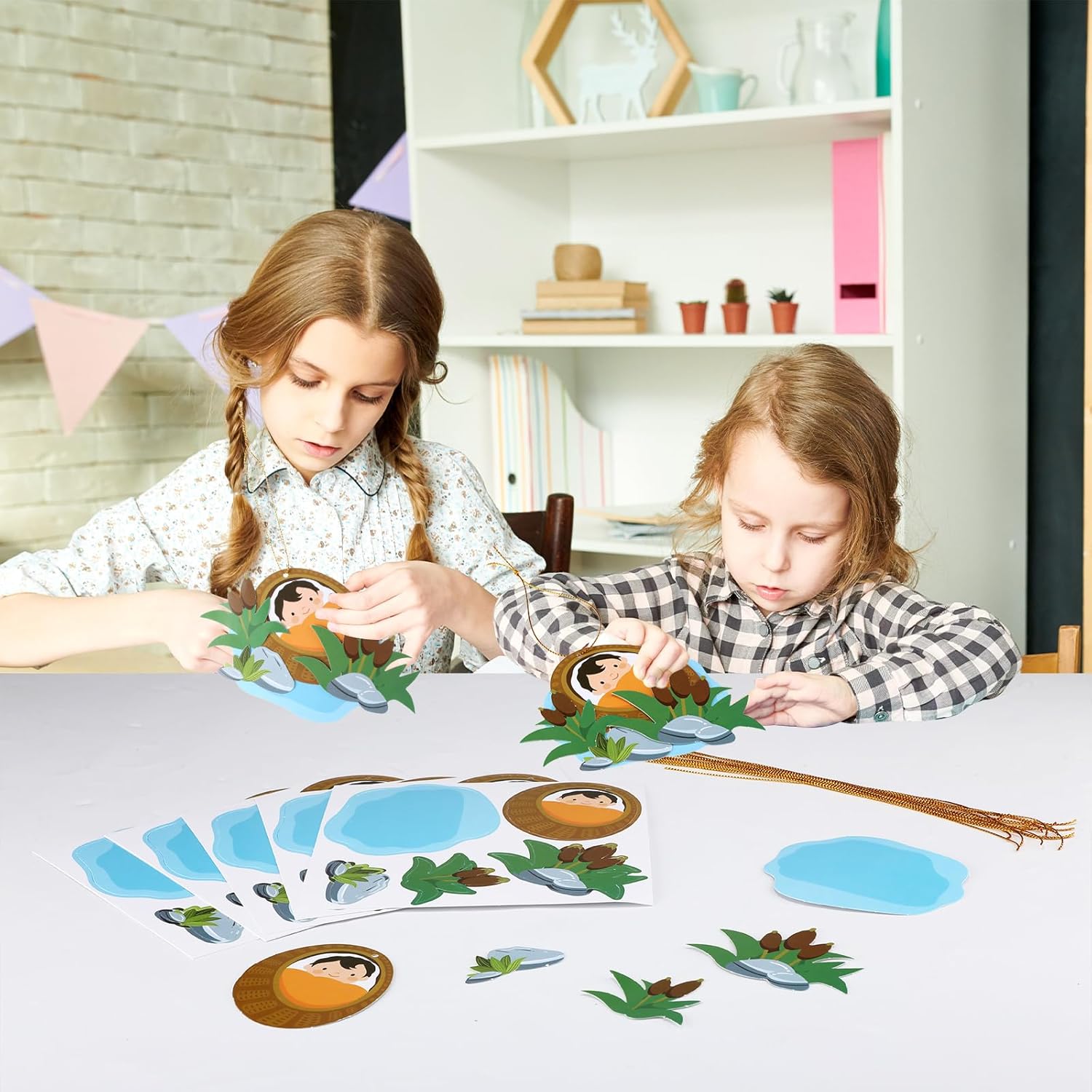 Motipuns 30 Set Passover Crafts Baby Mose Kit