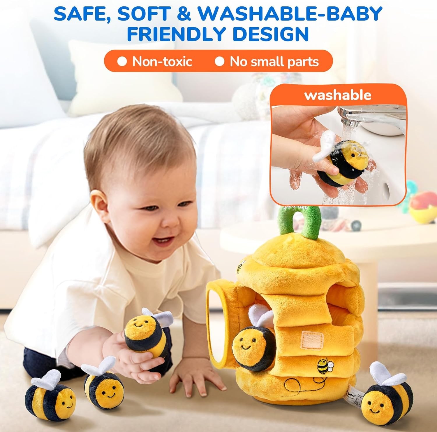 JoyCat Baby Beehive Toy for 6-12 Months