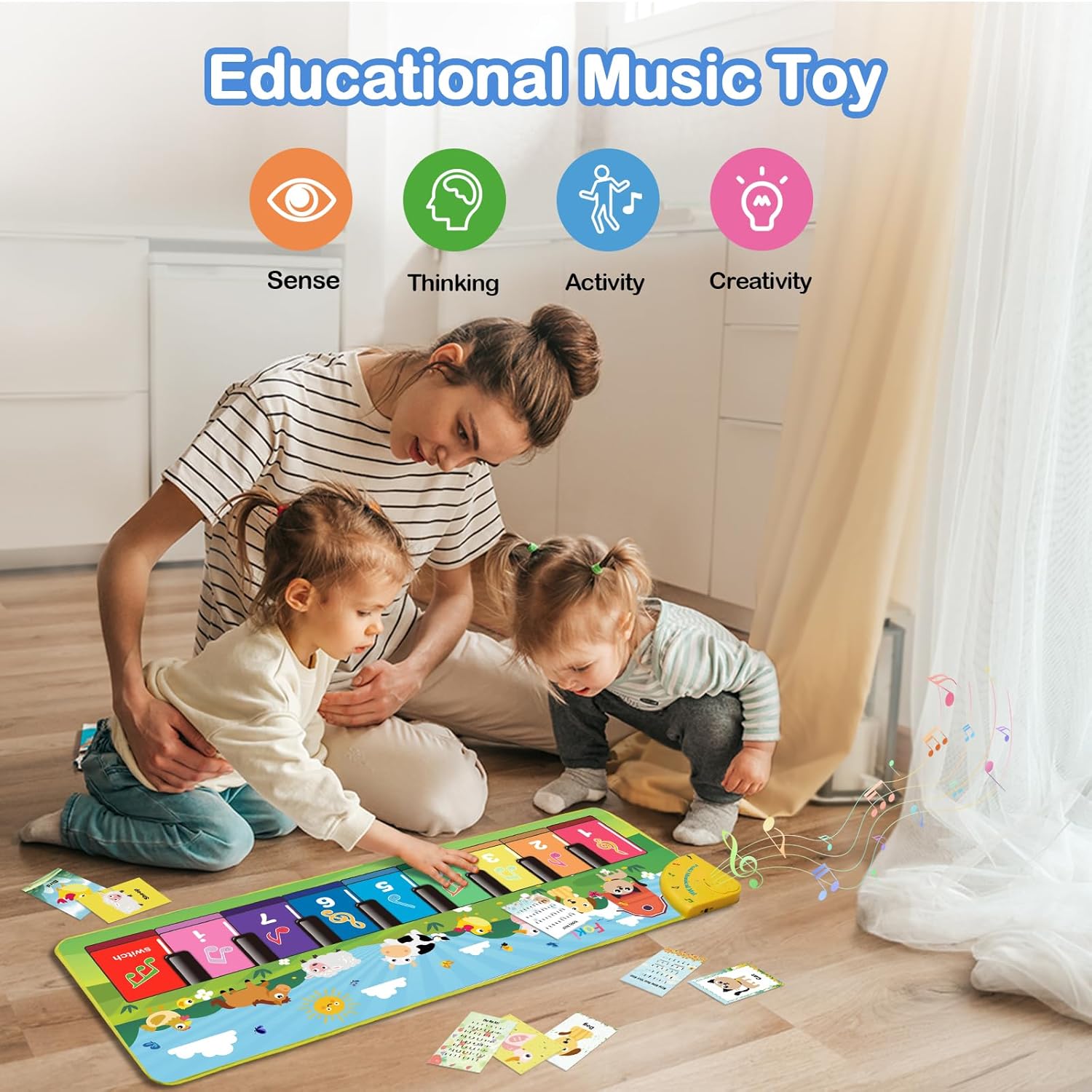 Foki Floor Piano Mat for Toddlers 1-5 Years