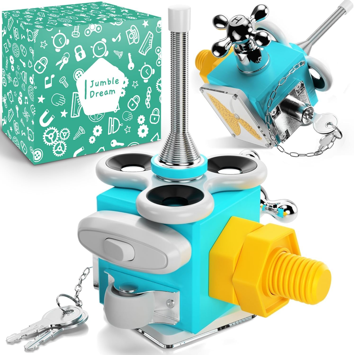 Jumble Dream Busy Cube Sensory Toy for Toddlers