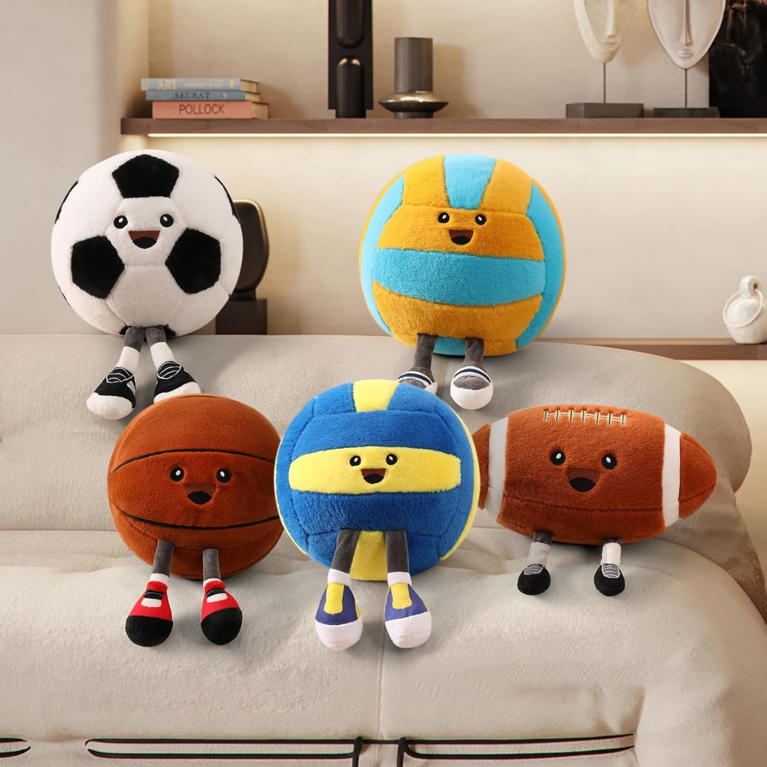 Stepxi Soccer Ball Pillow - Cute Sports Room Decor