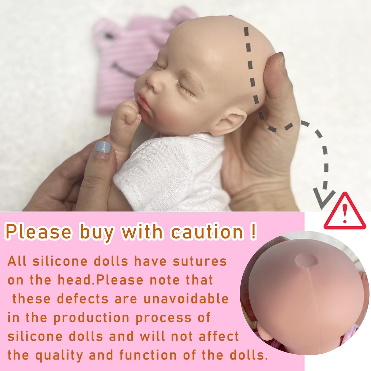 OtardDolls 33cm Reborn Baby Silicone Doll for Kids