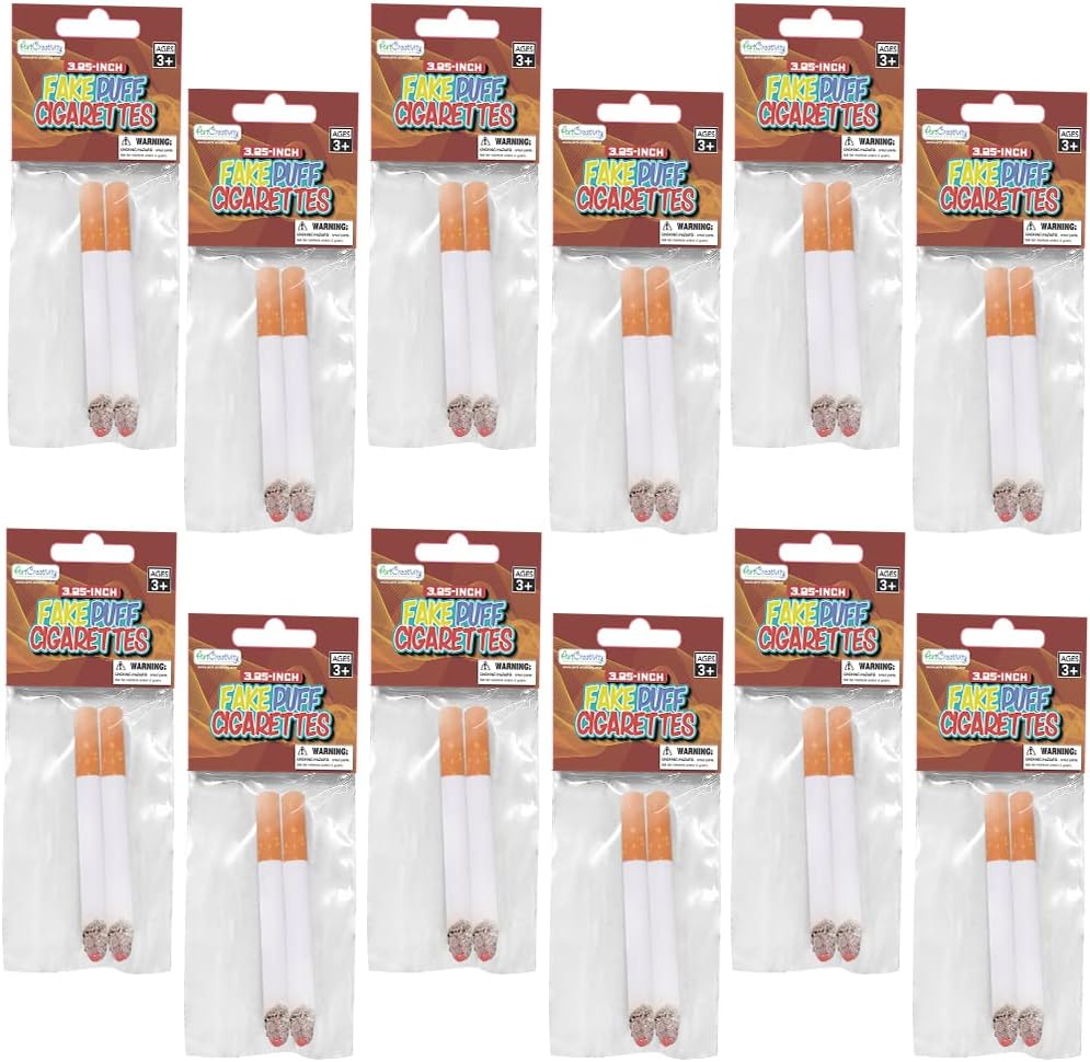ArtCreativity Fake Puff Cigarettes - 325 Inch 24 Pack