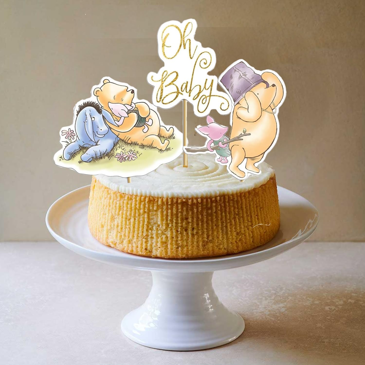 16PCS Classic Winnie Centerpieces for Baby Showers