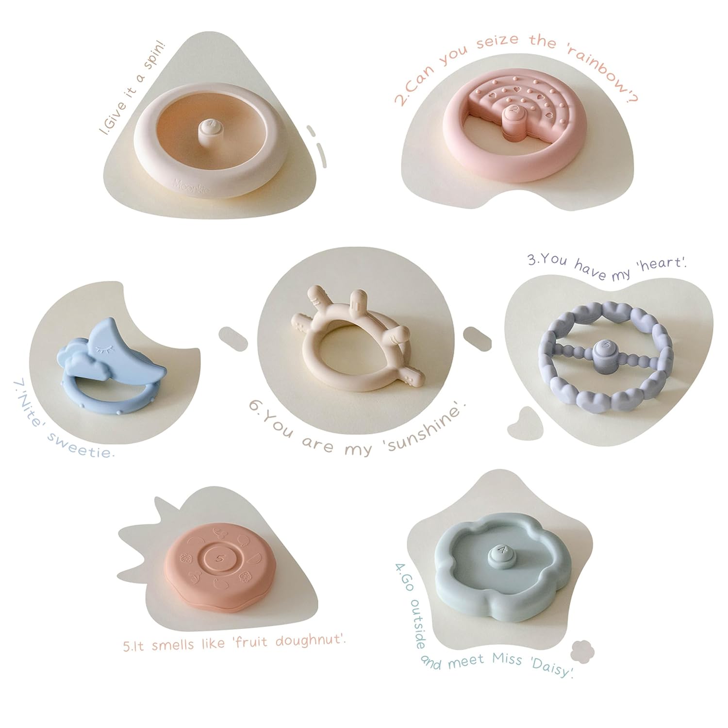 Moonkie Stacks of Circles Teething Toy Set
