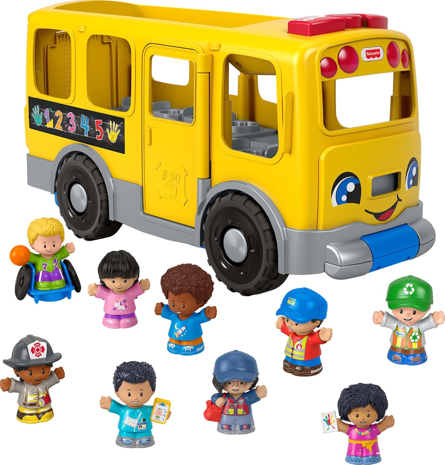 Fisher-Price Little People Big Yellow School Bus Figures Set
