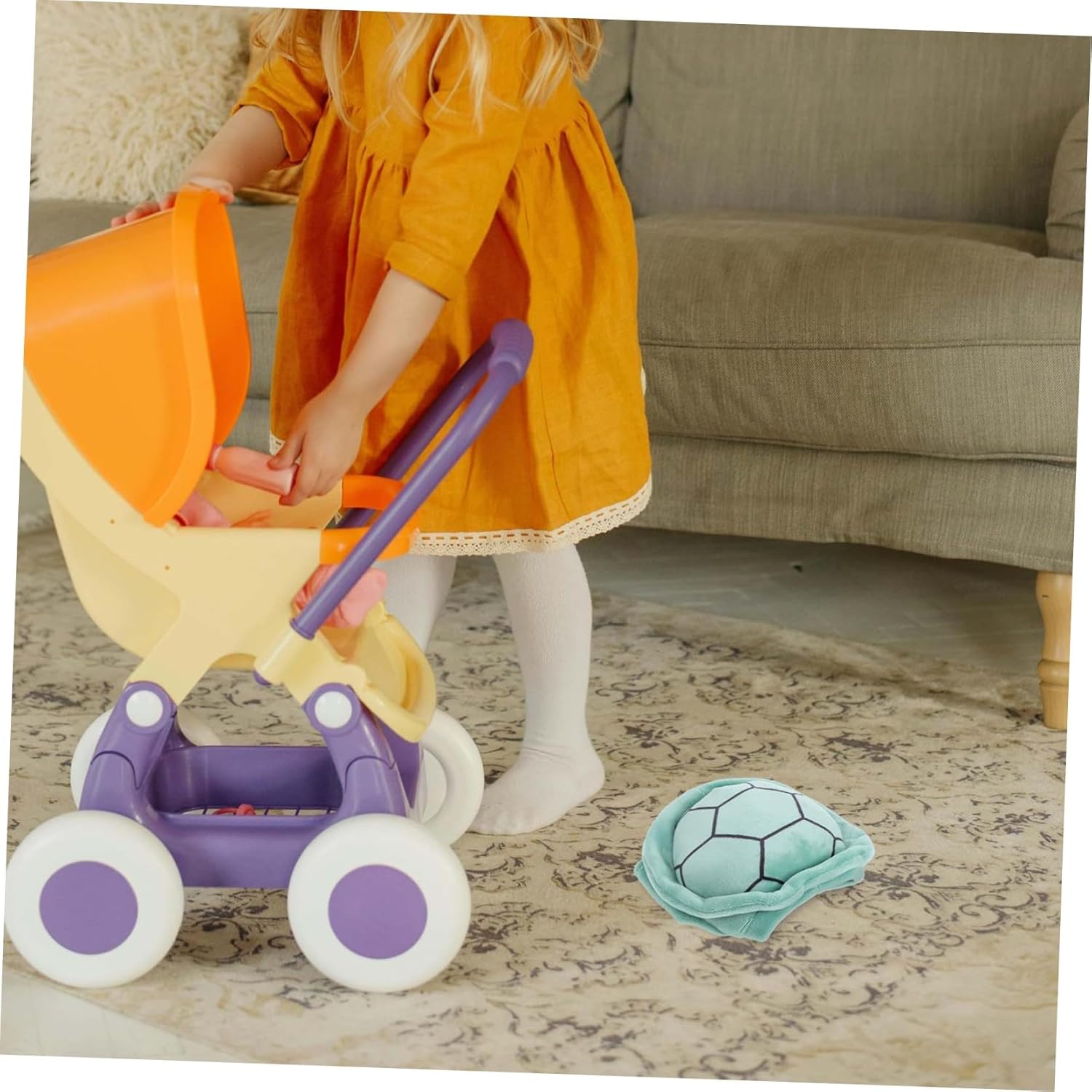 HOMSFOU Doll Footed Pajamas Turtle Shell Sleepwear for Playtime