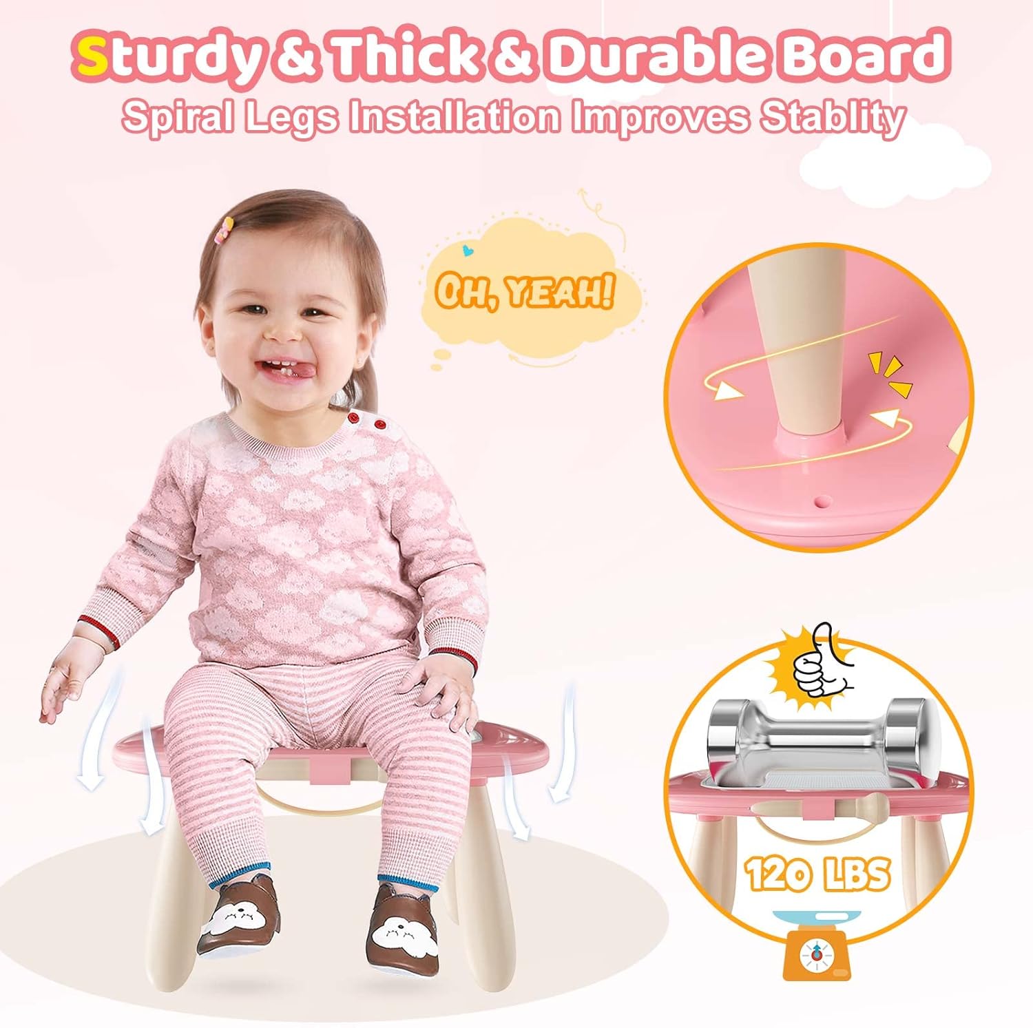Kikidex Magnetic Drawing Board for Toddlers 1-3 Years Old