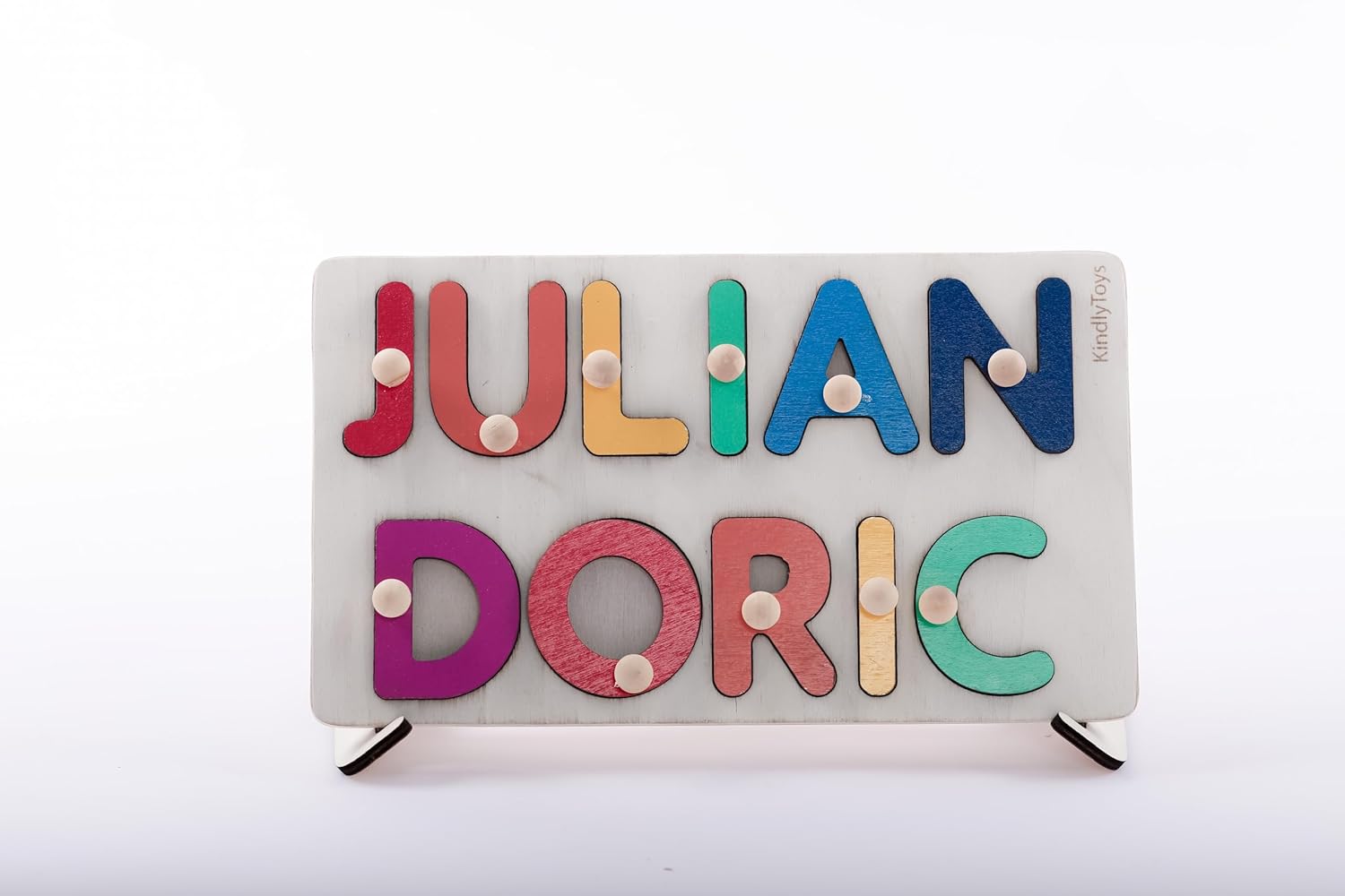 Customized Name Puzzle for Toddlers Wooden Busy Board