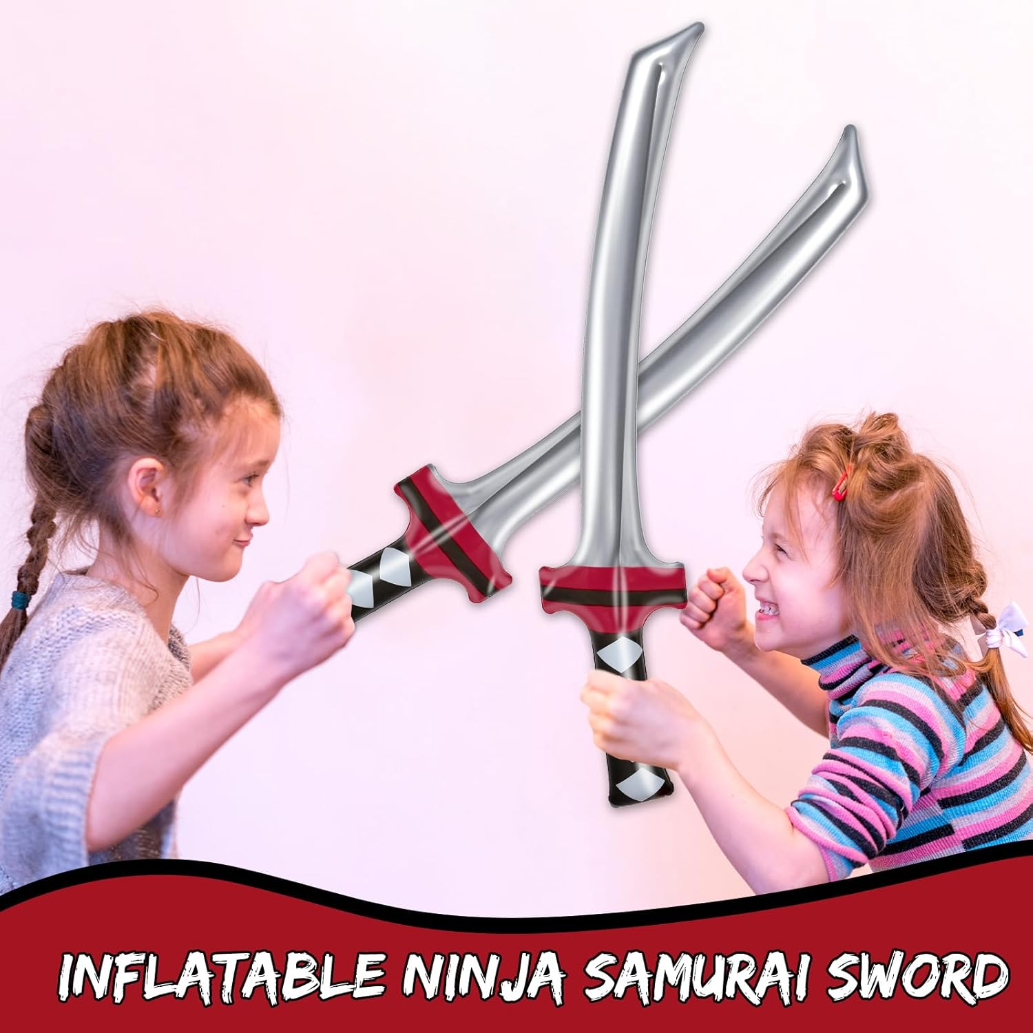 Whaline Inflatable Ninja Samurai Sword Toy Set