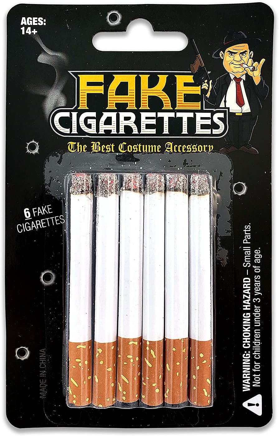 Laughing Smith Fake Cigarettes Pack of 6 Realistic Props