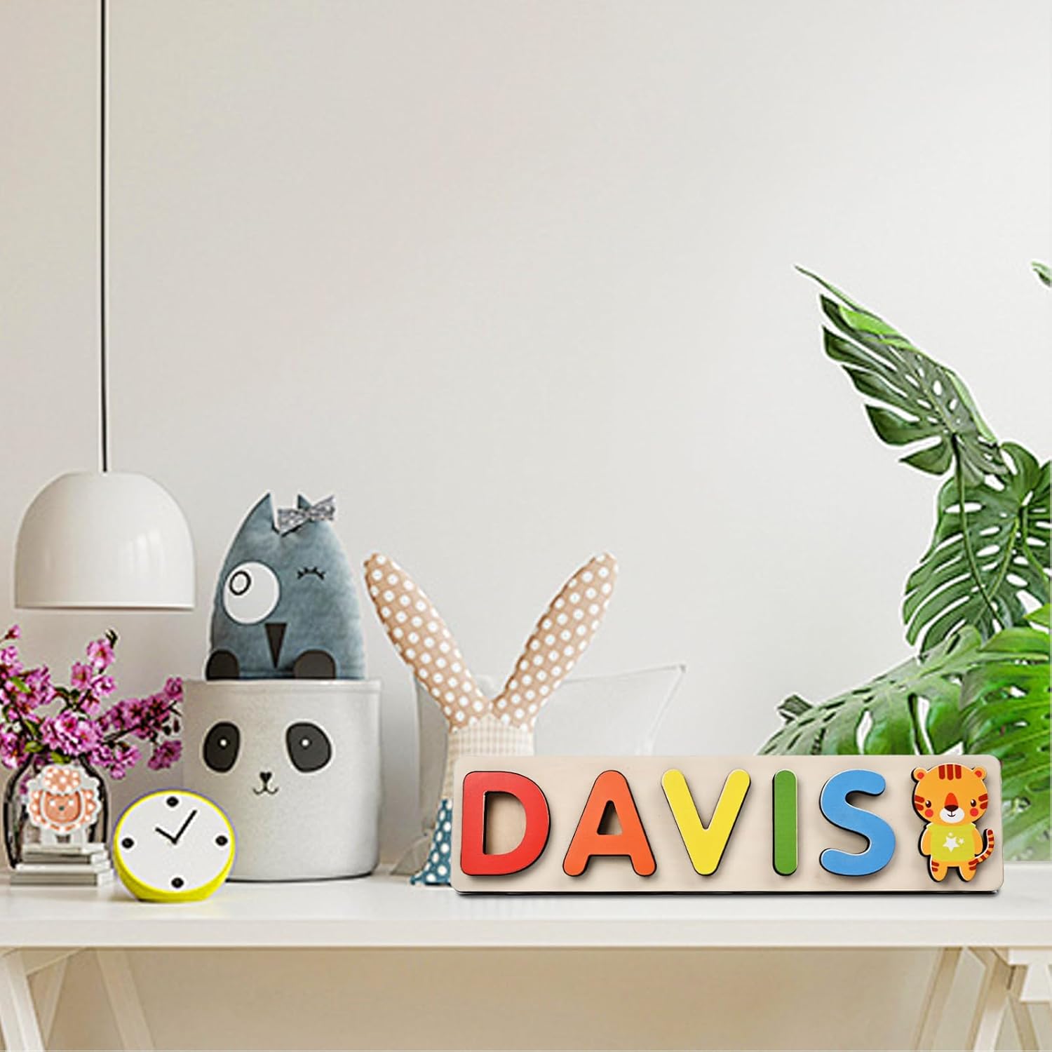 Vnque Personalized Wooden Name Puzzles for Kids 1