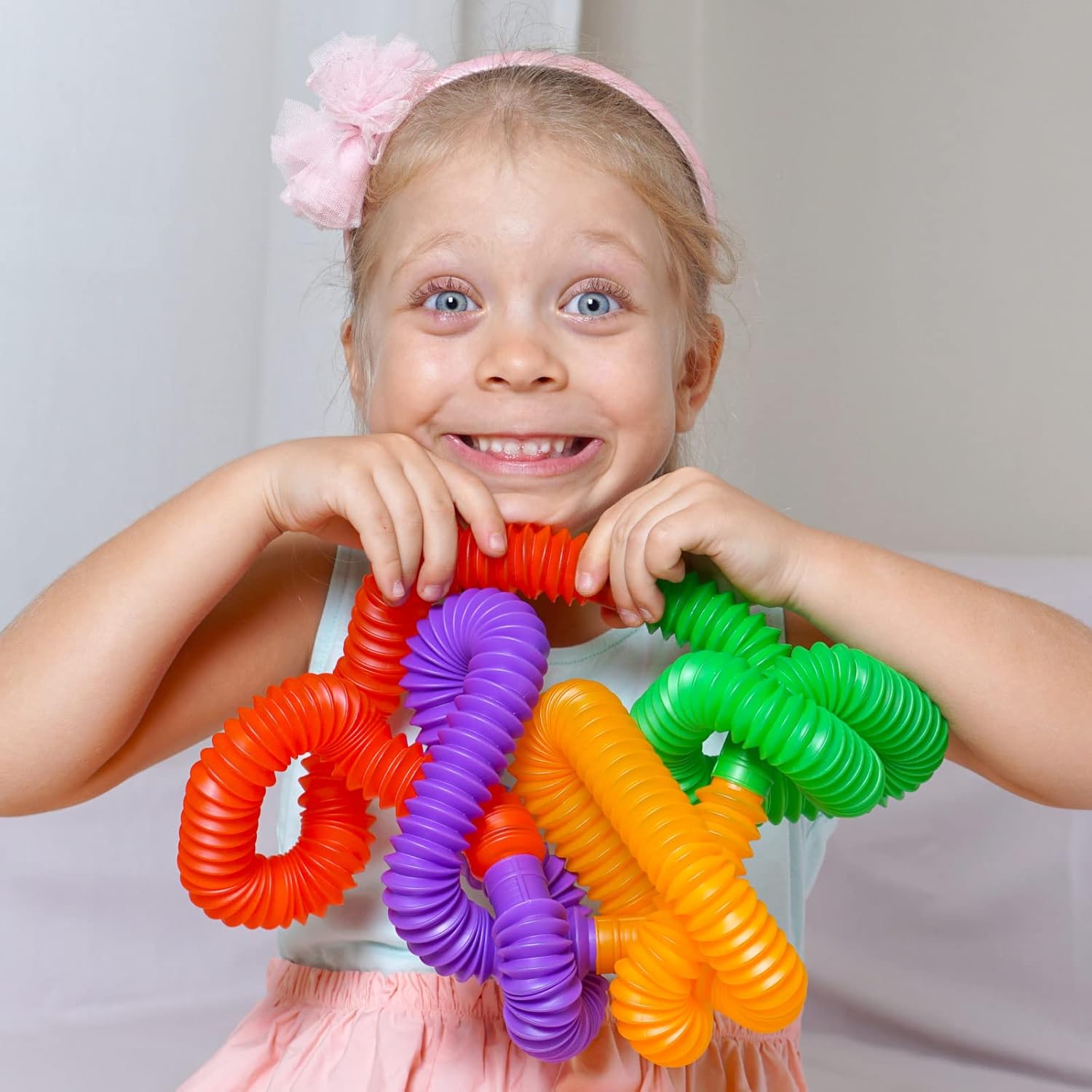 Civaner 100 Piece Fidget Tube Sensory Toy Pack