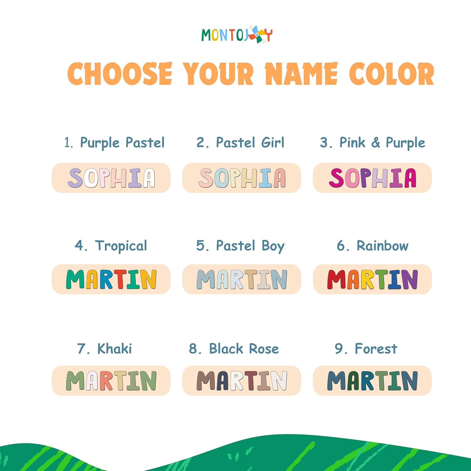 Personalized Name Puzzle for Toddlers - Custom Animal Design