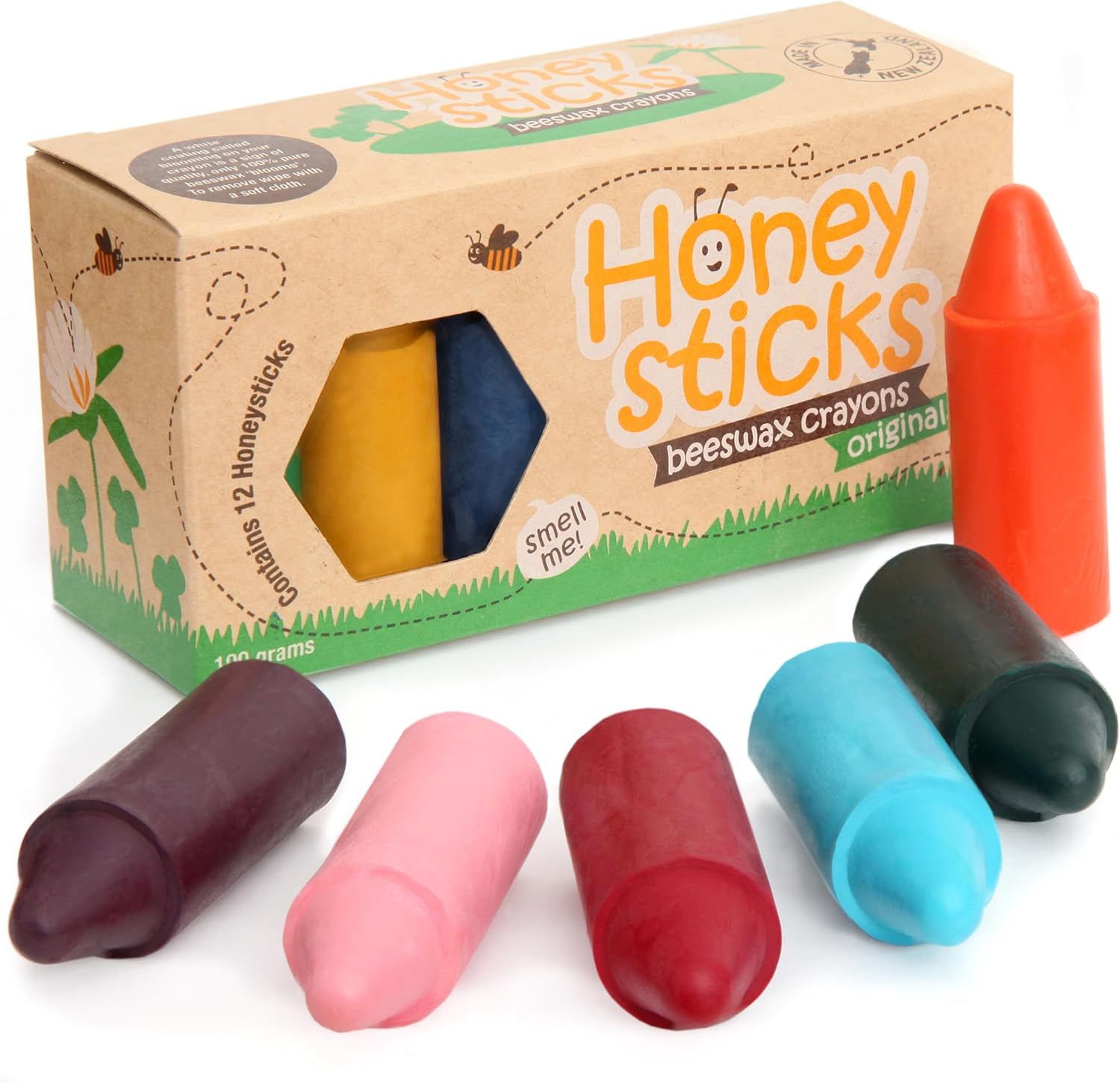 Honeysticks 100 Pure Beeswax Crayons 12 Pack 1