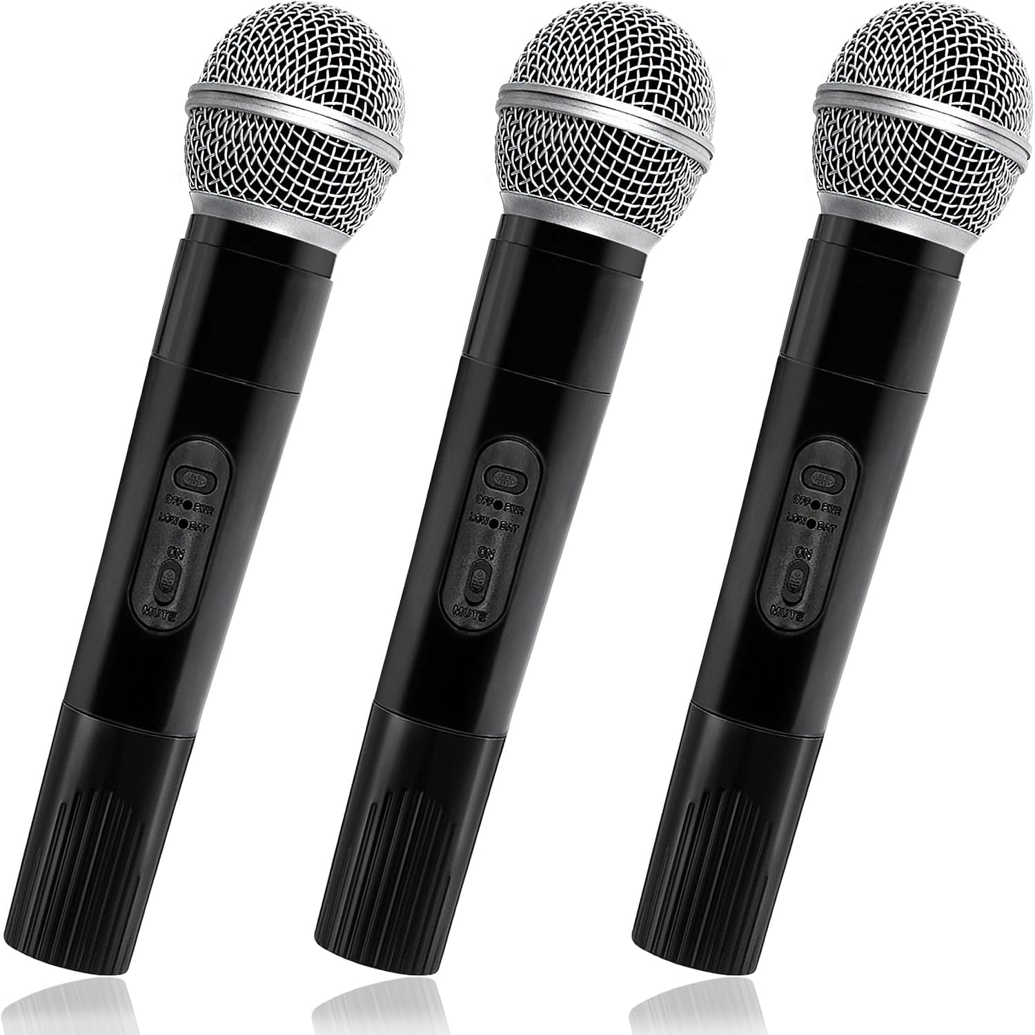 3PCS Fake Microphone Toy for Kids - Halloween Birthday Karaoke Costume Prop