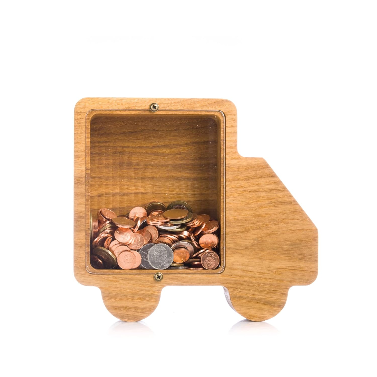 Wooden Piggy Bank Truck for Kids and Adults