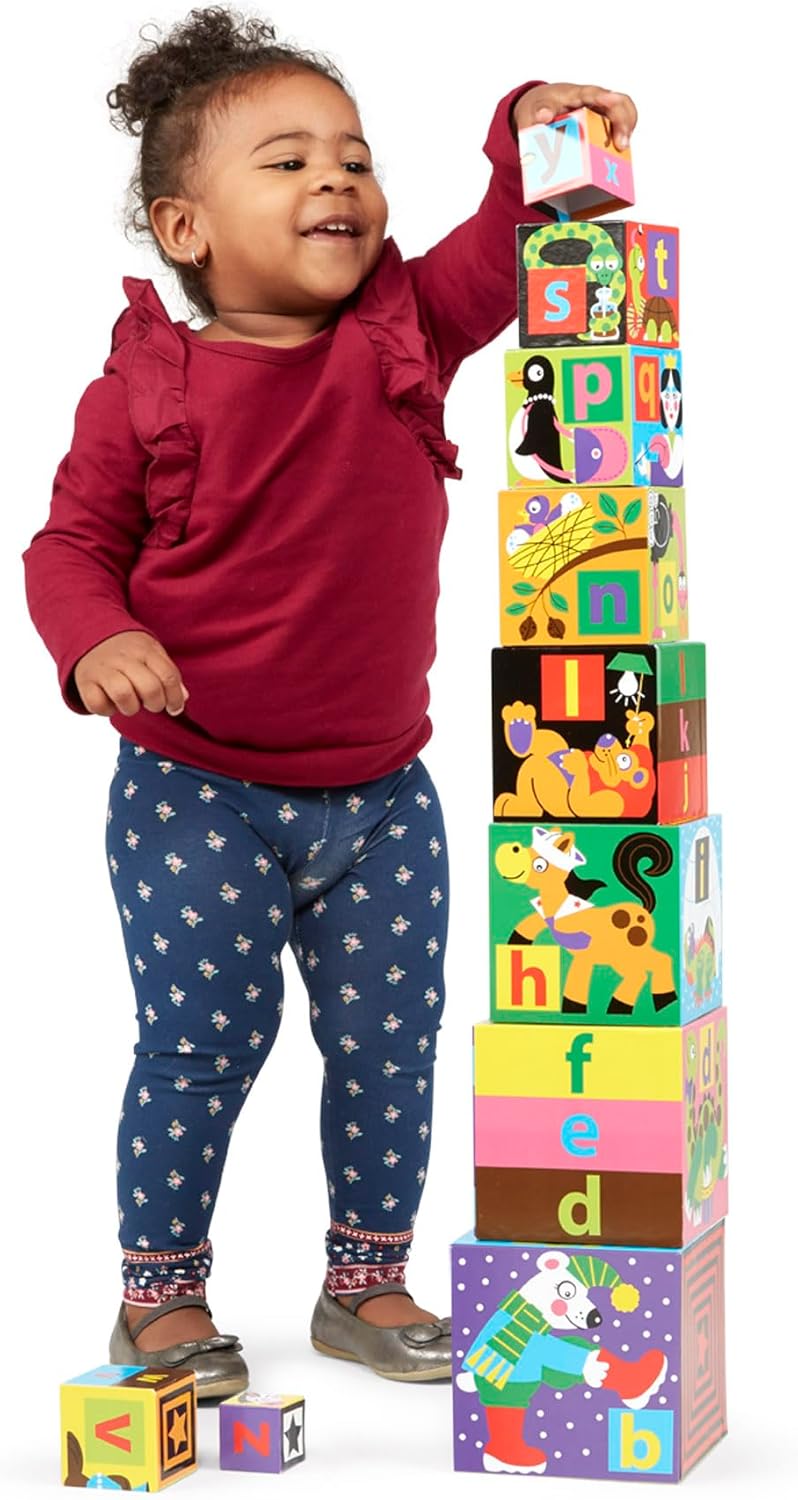Melissa Doug Alphabet Stacking Blocks Set