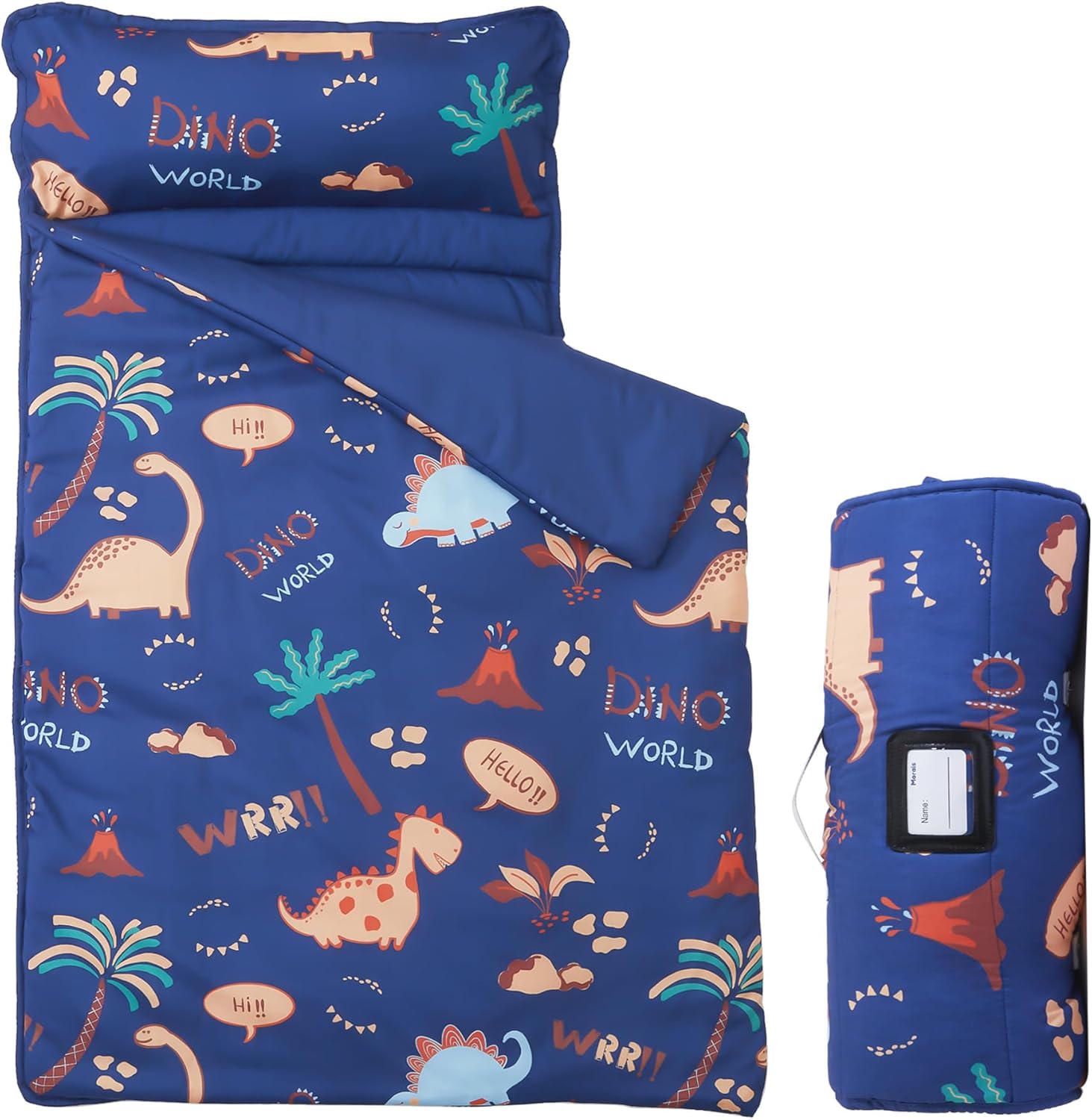 MORAIS Toddler Nap Mat with Pillow and Blanket