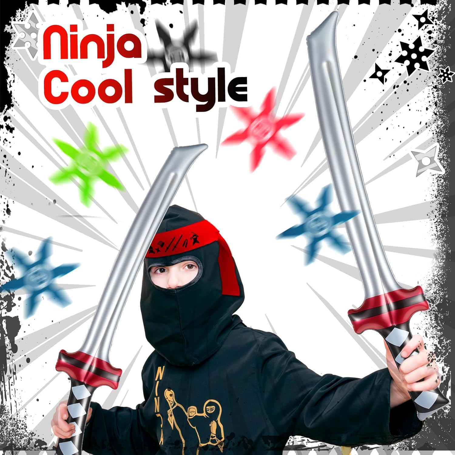 Deekin 48 Pcs Ninja Party Favor Pack