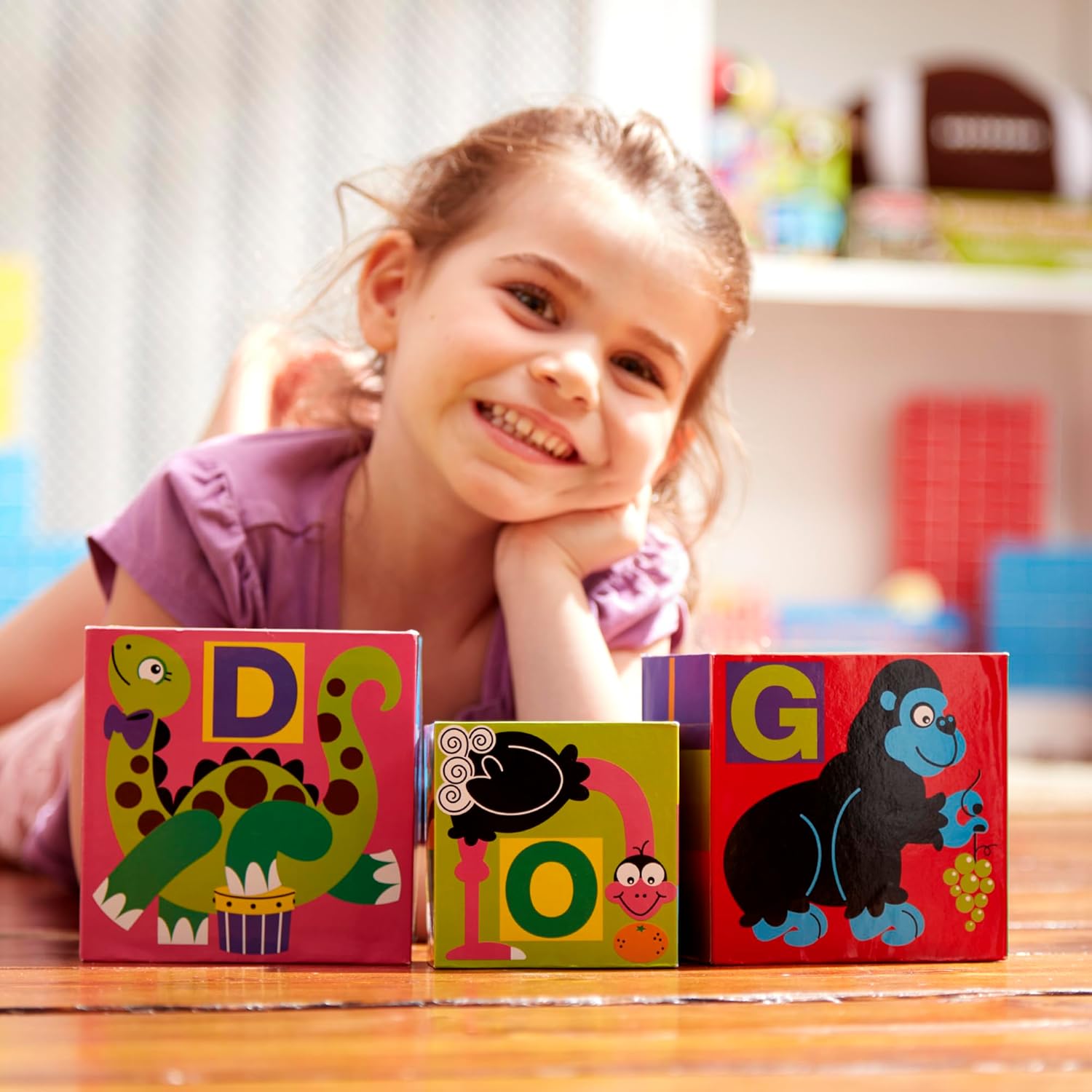 Melissa Doug Alphabet Stacking Blocks Set