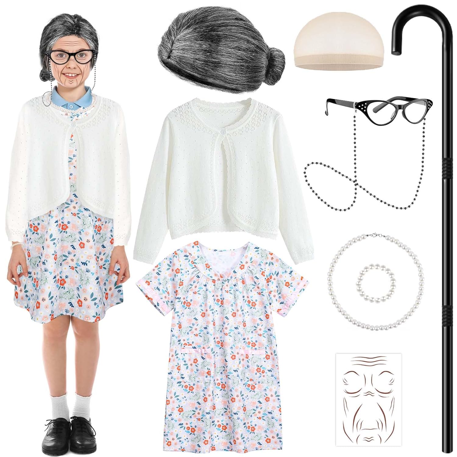 Kuscul Kids 100 Days School Costume for Girls 1