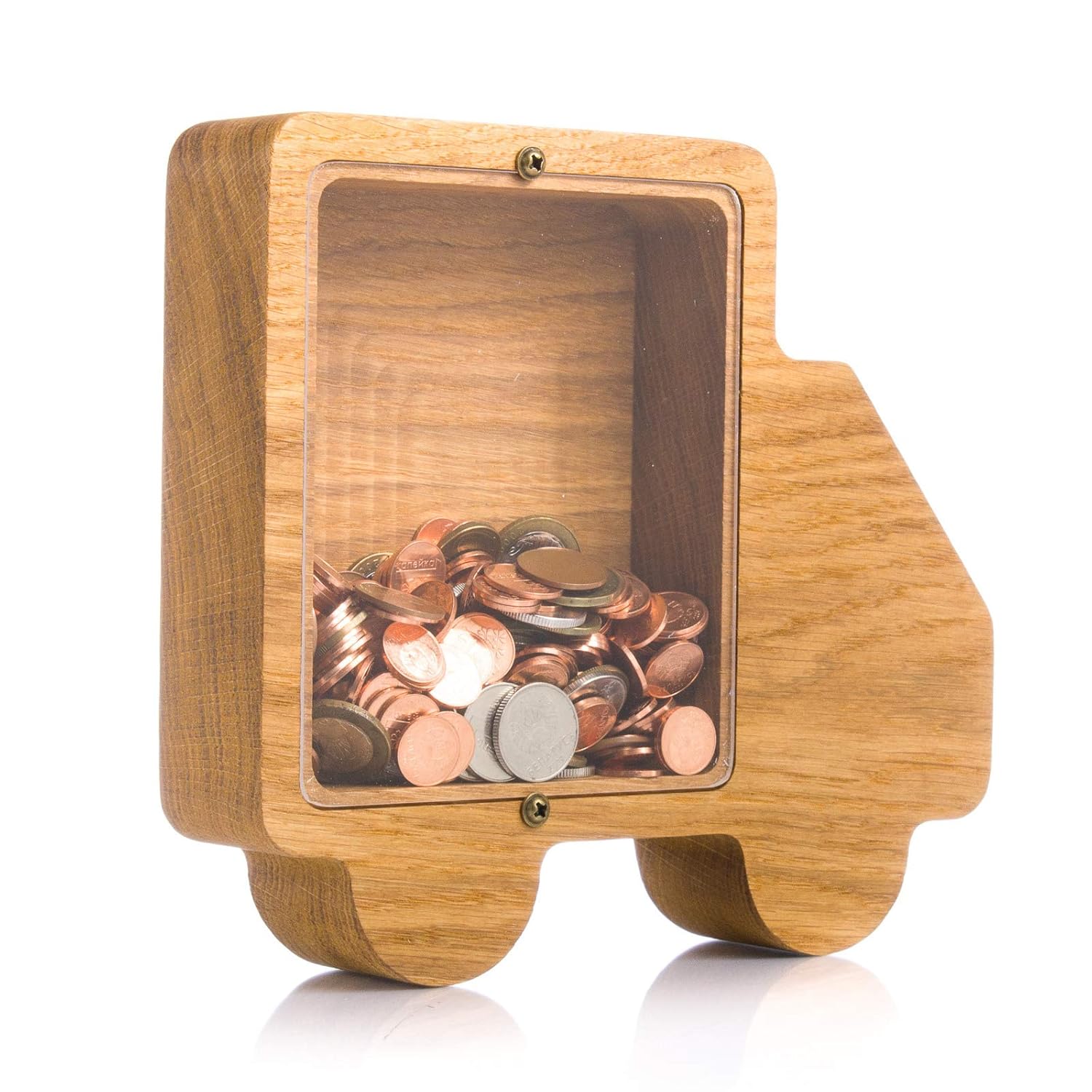 Wooden Piggy Bank Truck for Kids and Adults