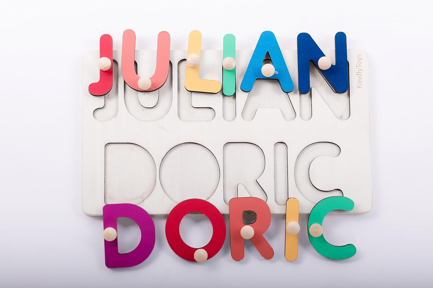 Customized Name Puzzle for Toddlers Wooden Busy Board
