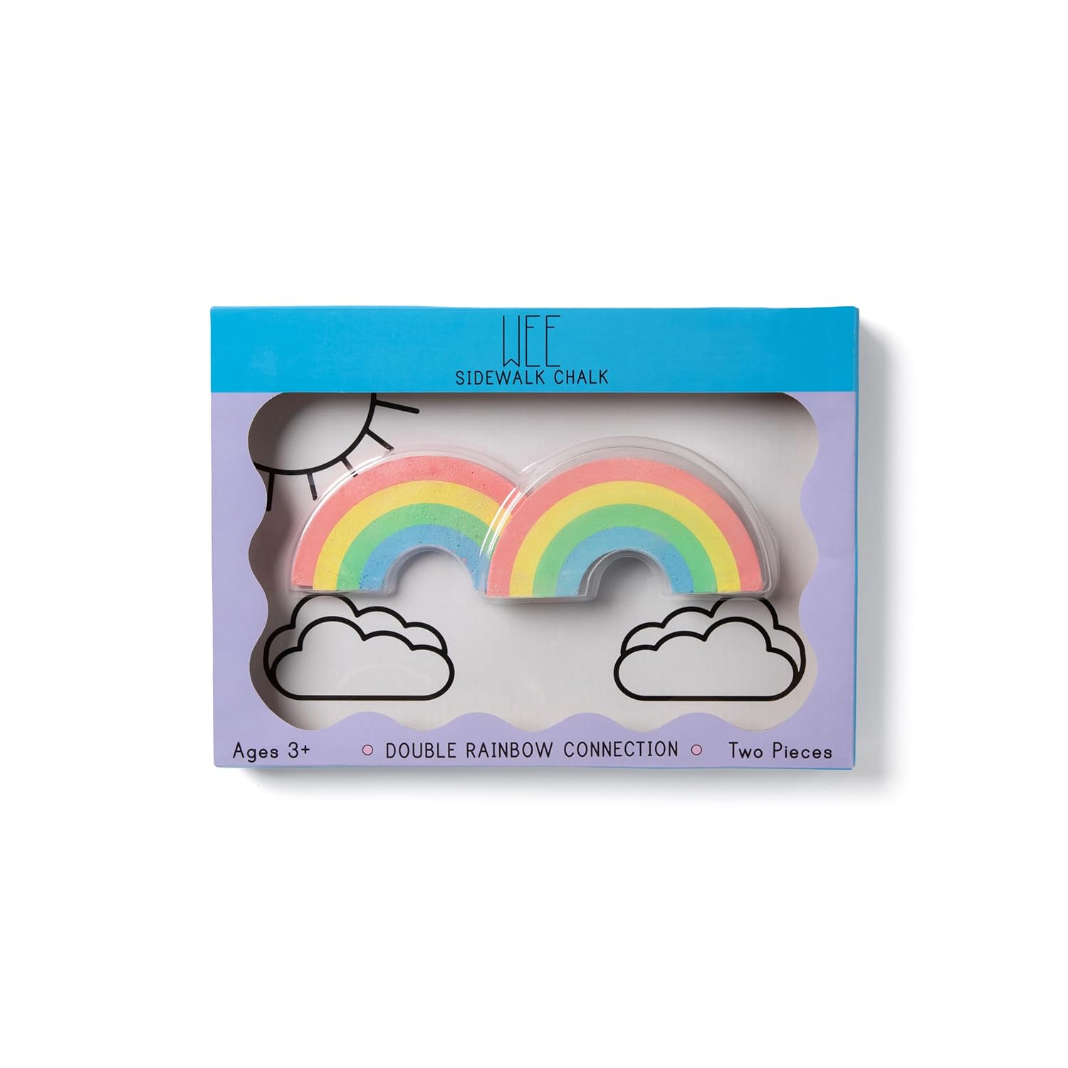 TwEE Wee Double Rainbow Sidewalk Chalk Set