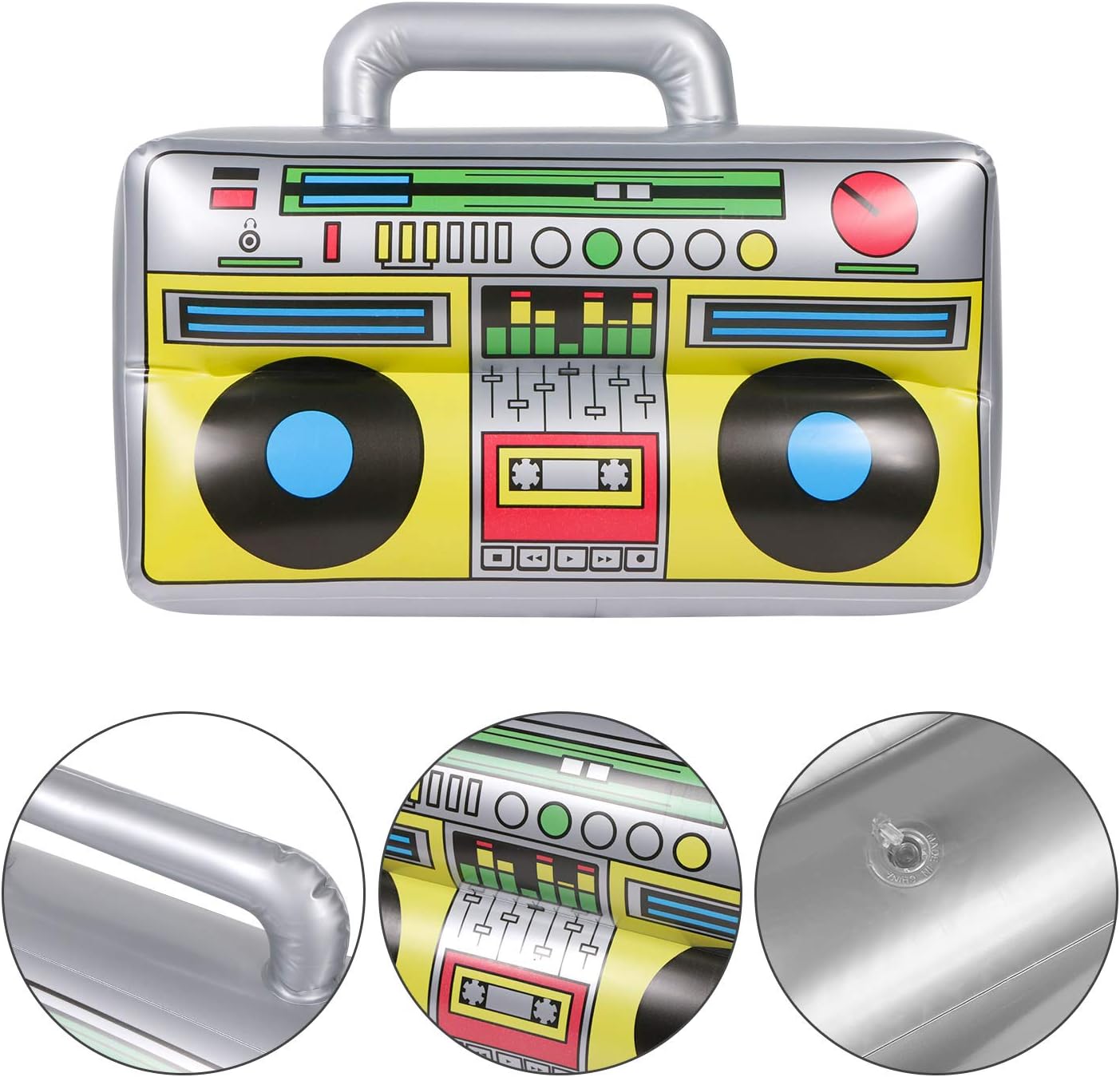 4 PCS Inflatable Boombox 80s 90s Party Decorations
