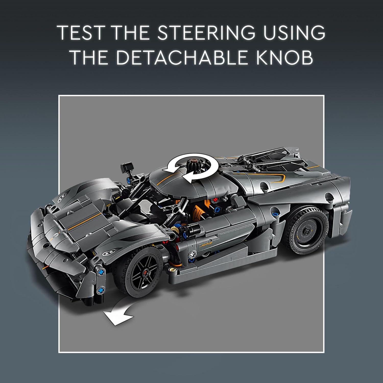 LEGO Technic Koenigsegg Jesko Absolut Grey Hypercar - 42173
