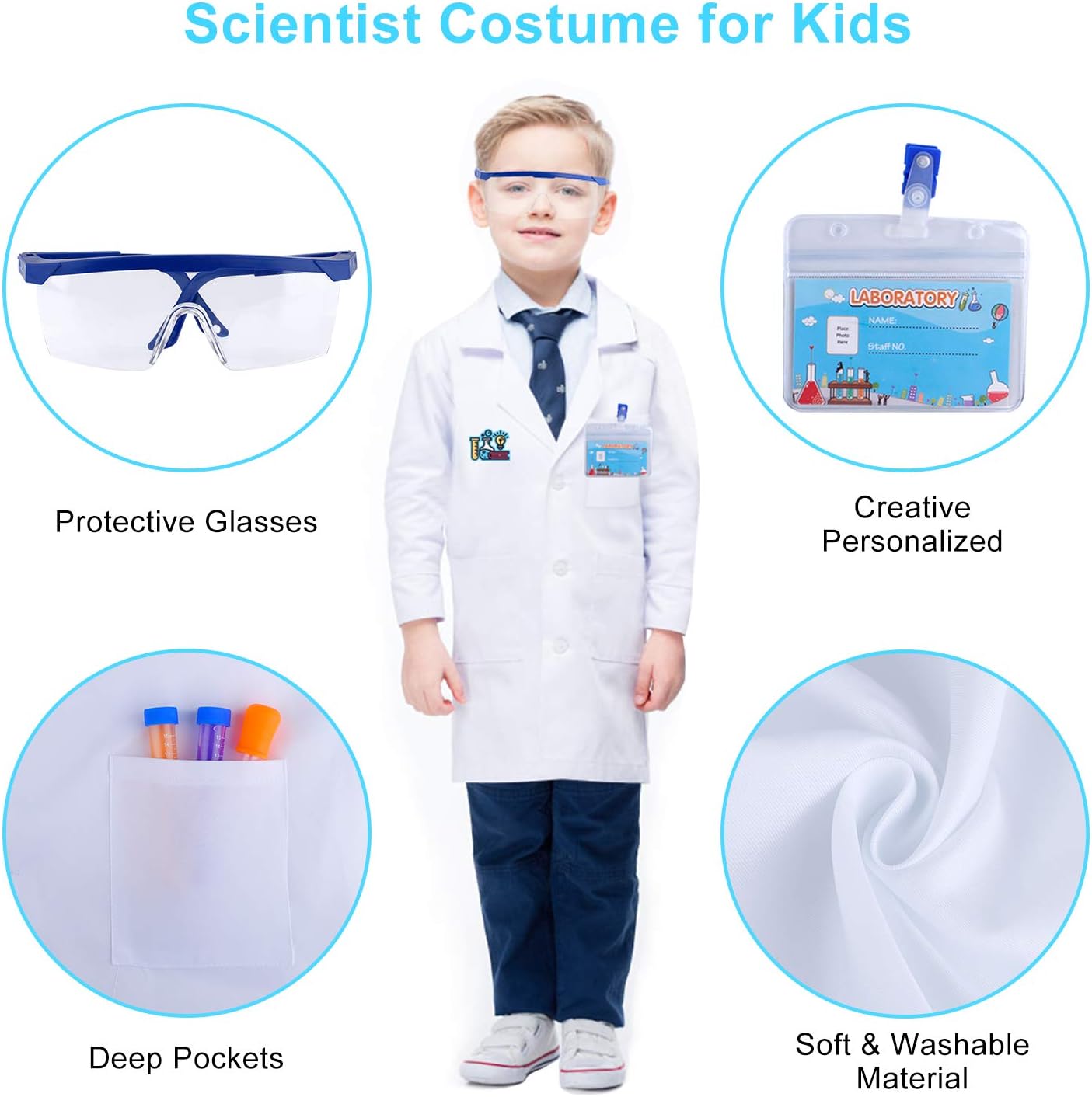 INNOCHEER Kids Science Kit with Lab Coat