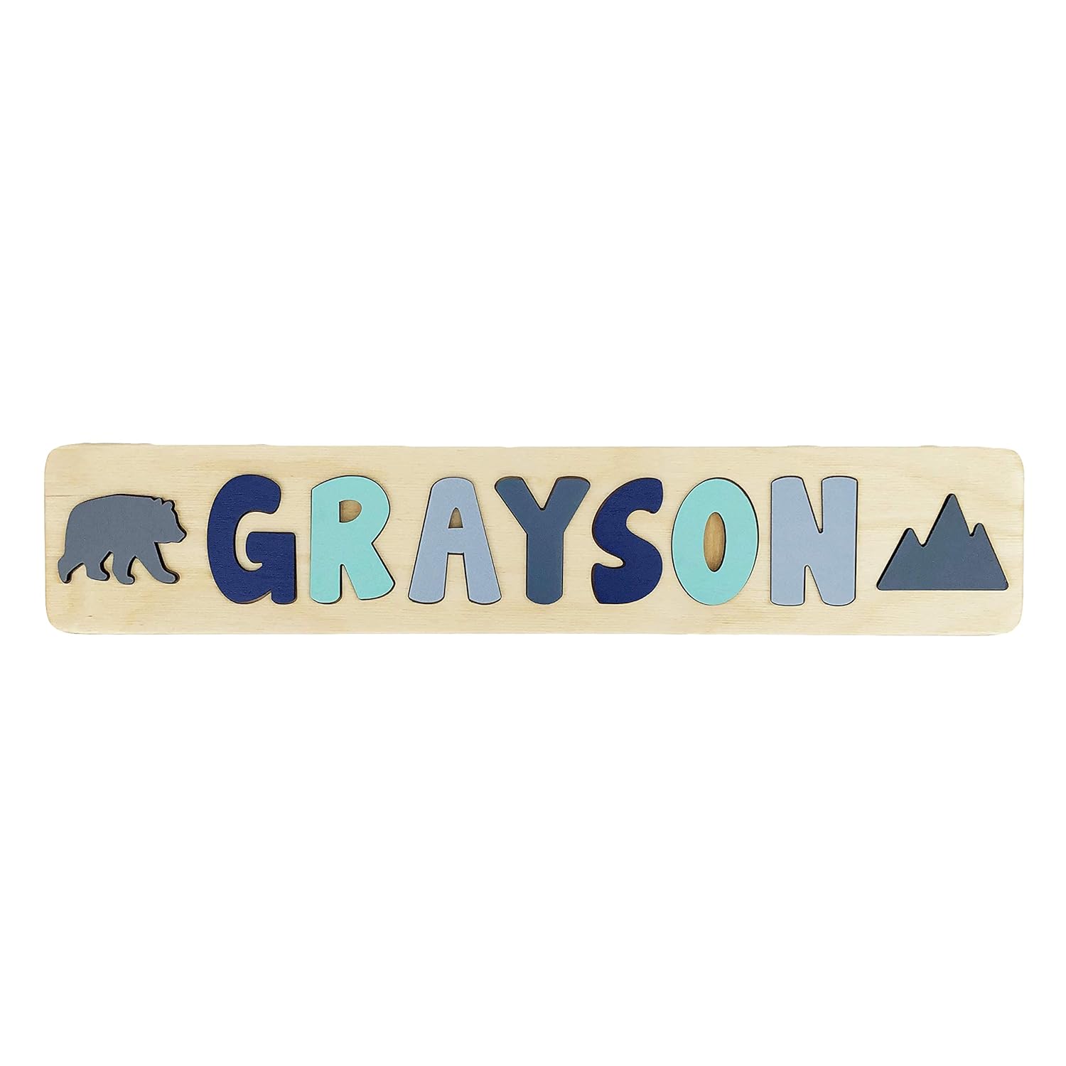 Personalized Wooden Name Puzzle for Kids USA Made