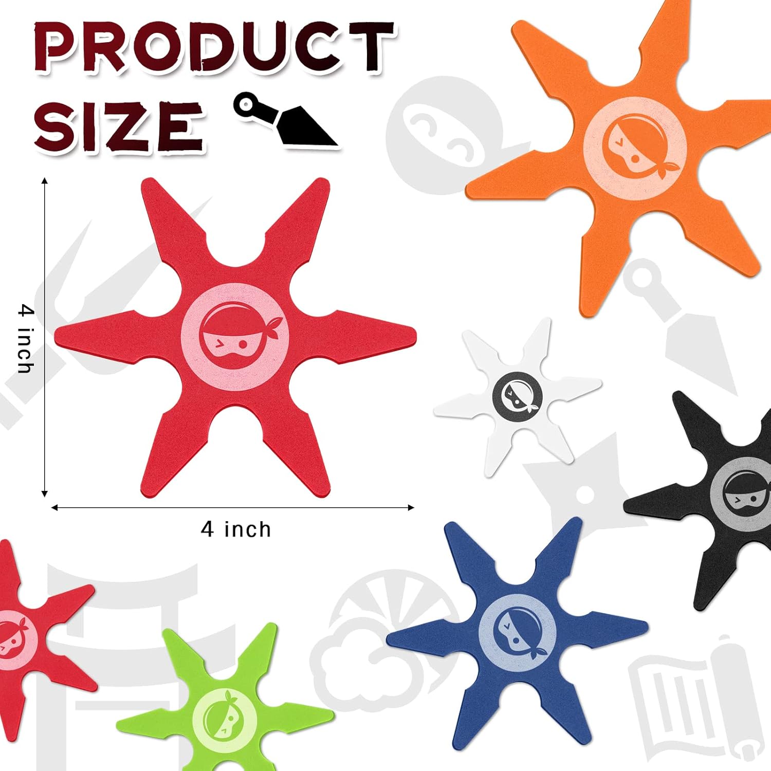 Chivao Ninja Foam Star Toys 48 Pcs Party Favors