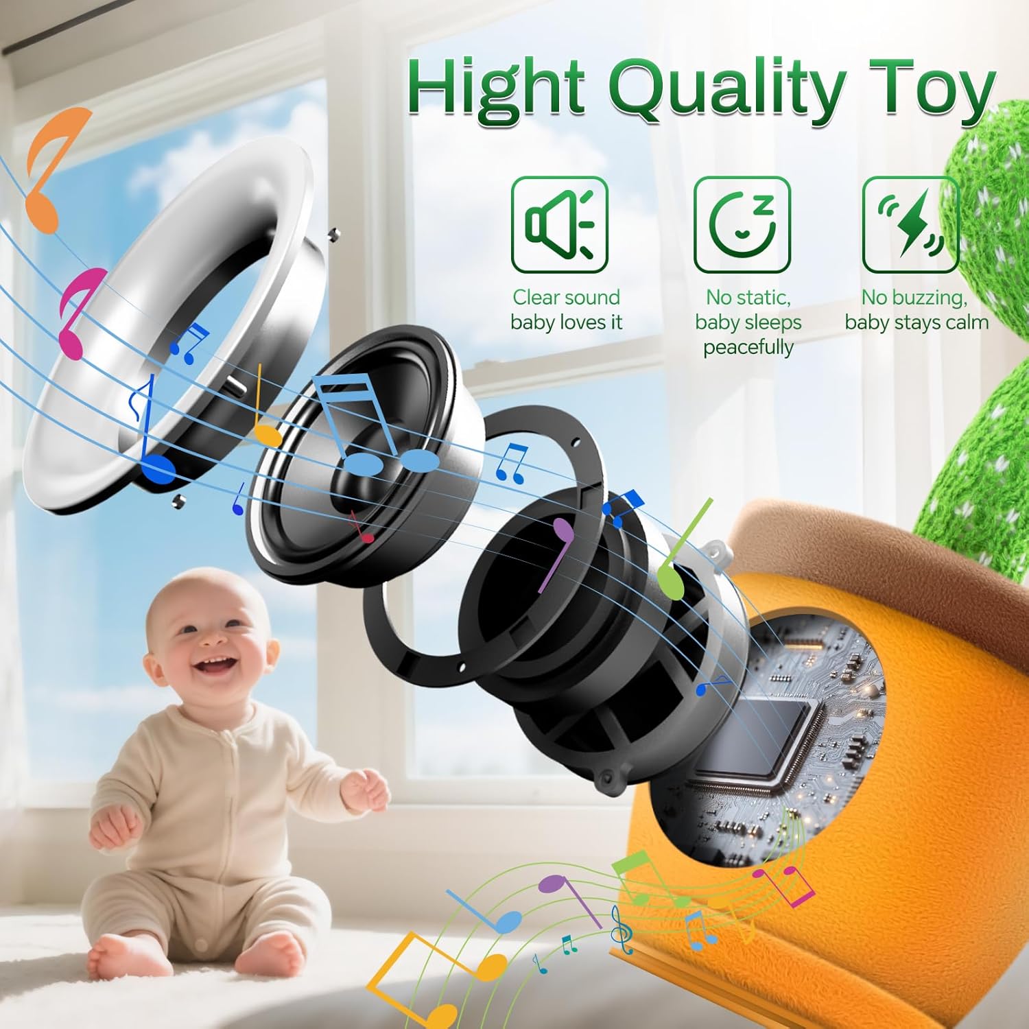 Dancing Talking Cactus Toy for Babies and Toddlers
