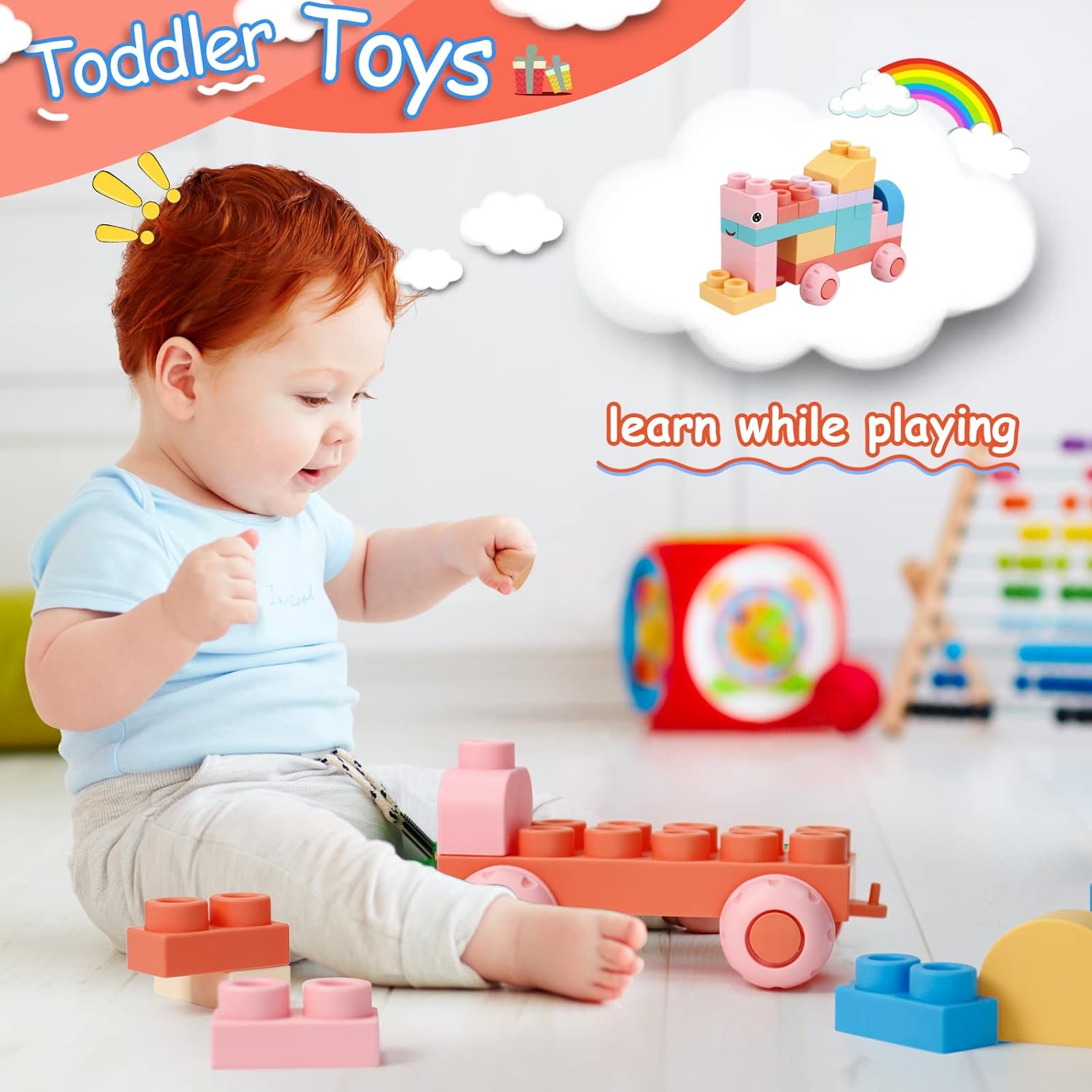 Chenxuanbro STEM Soft Building Block Set for Kids