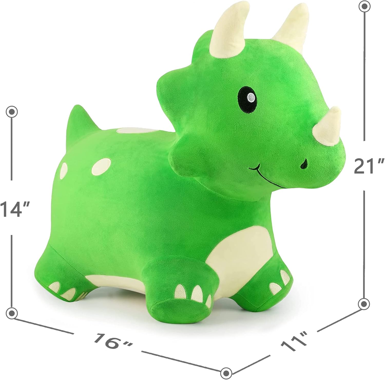 iPlay iLearn Bouncy Dinosaur Hopper Toy for Kids