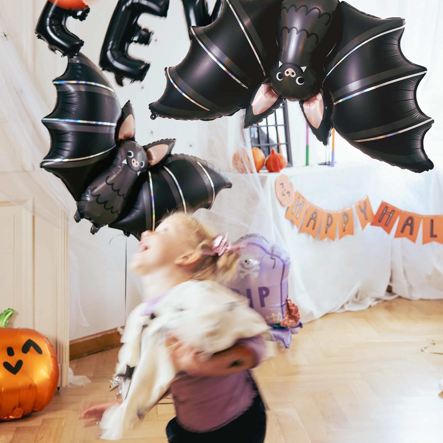 HOUSE OF PARTY 40 Inch Halloween Bat Foil Balloons Set