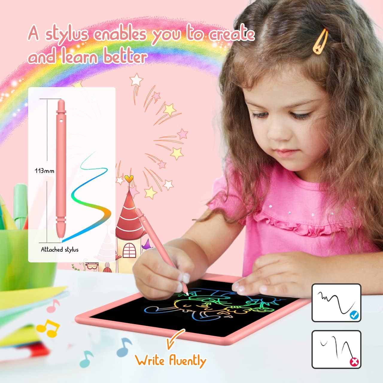 BUKEBU 105 Inch LCD Doodle Board for Kids