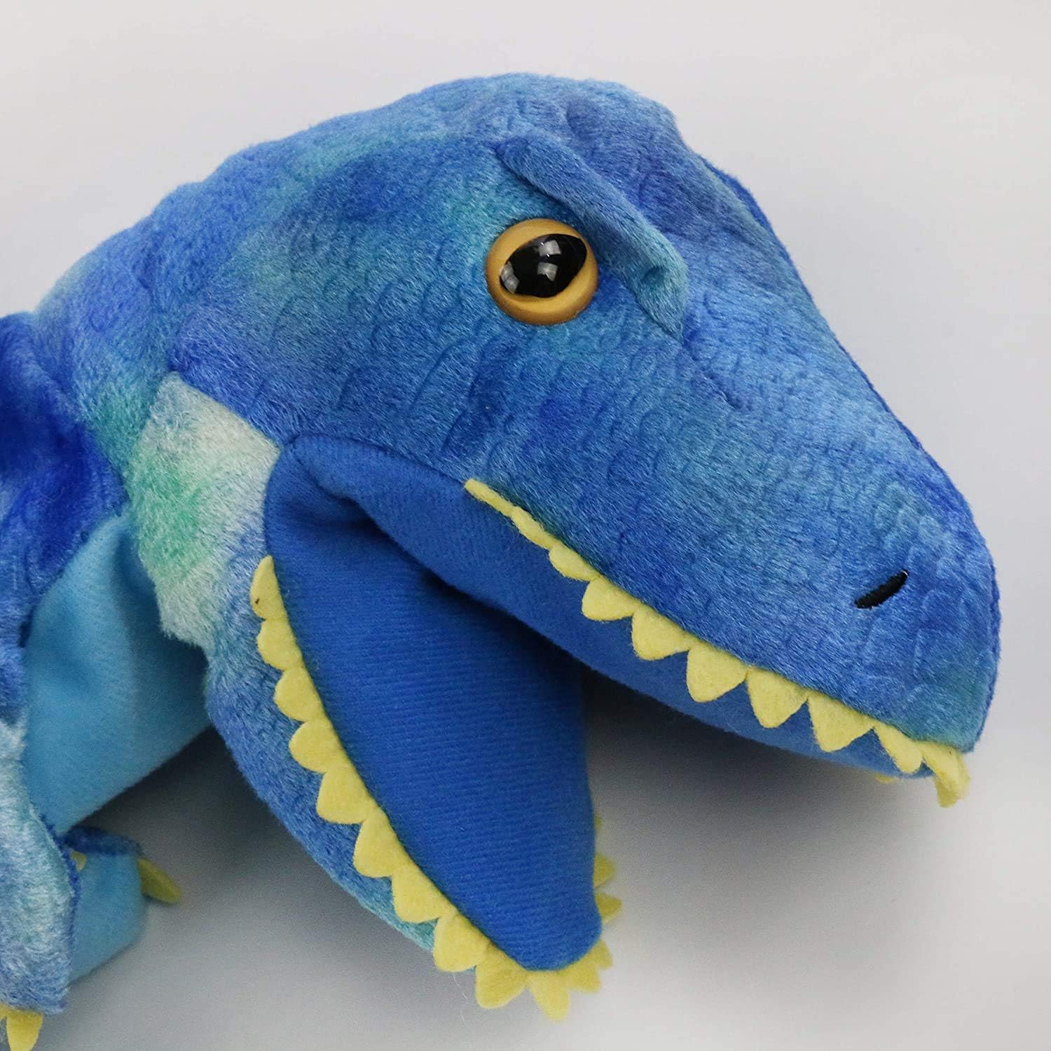 HooYiiok Plush Dinosaur Hand Puppet for Kids 11 Inches