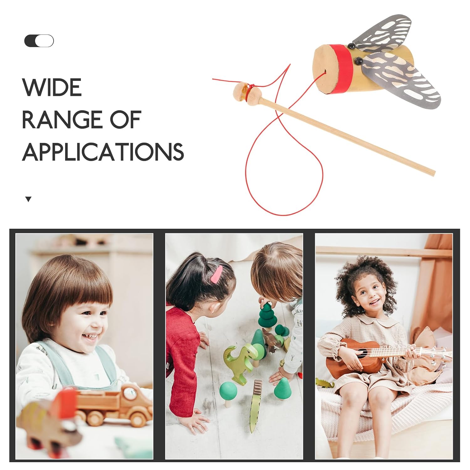 BESTonZON Bamboo Cicada Noise Maker Toy for Kids