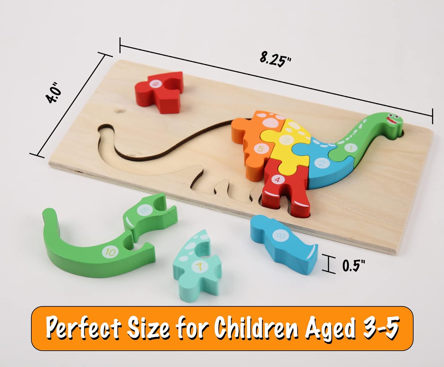 Montessori Mama Wooden Toddler Puzzles 2-4 Years Old
