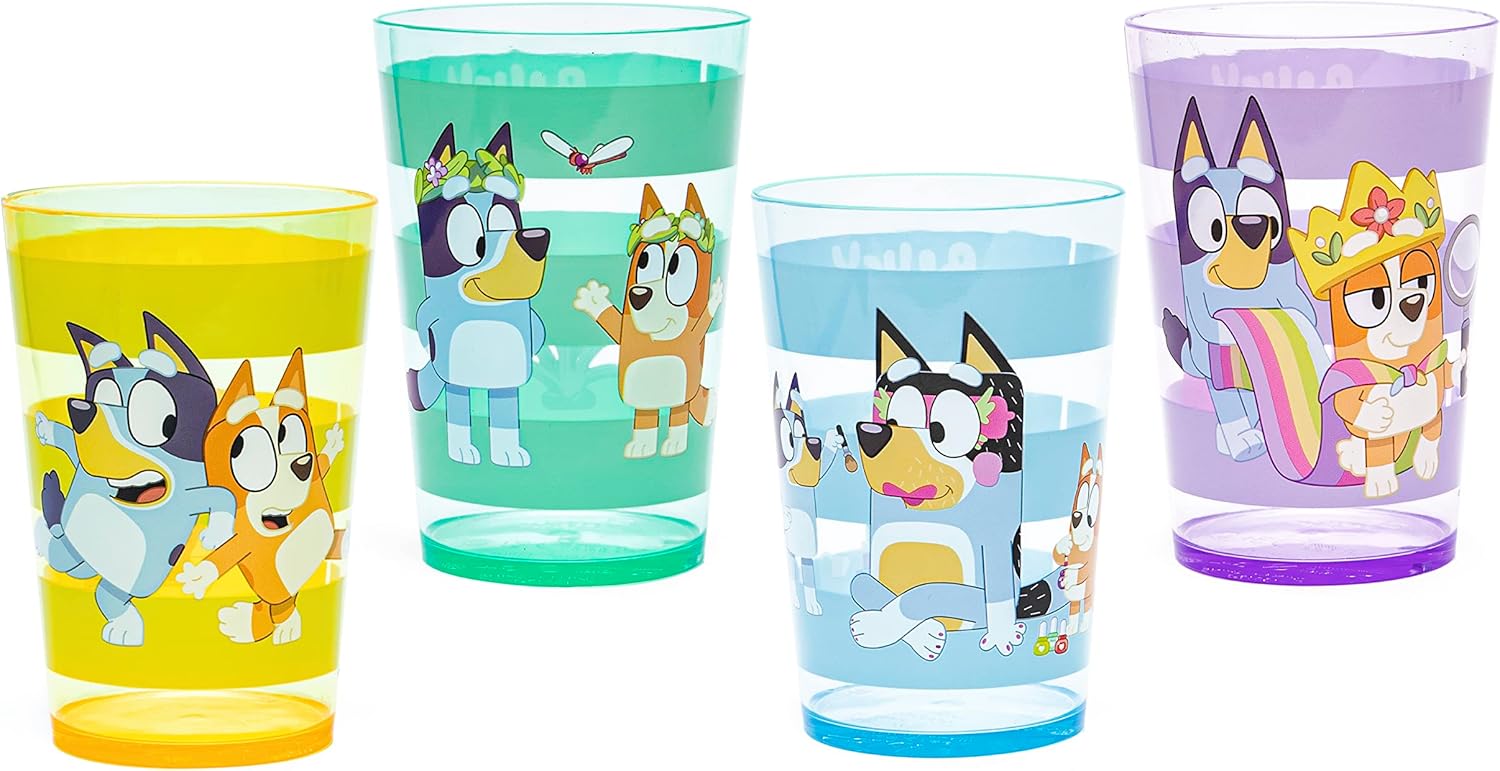 Zak Designs Bluey Nesting Tumbler Set 4-Pack