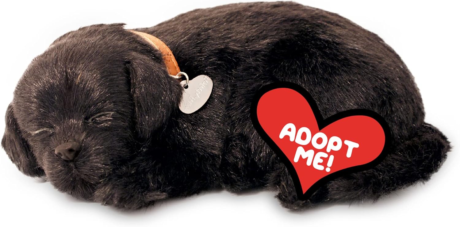 Perfect Petzzz - Realistic Black Lab Stuffed Pet Toy 1